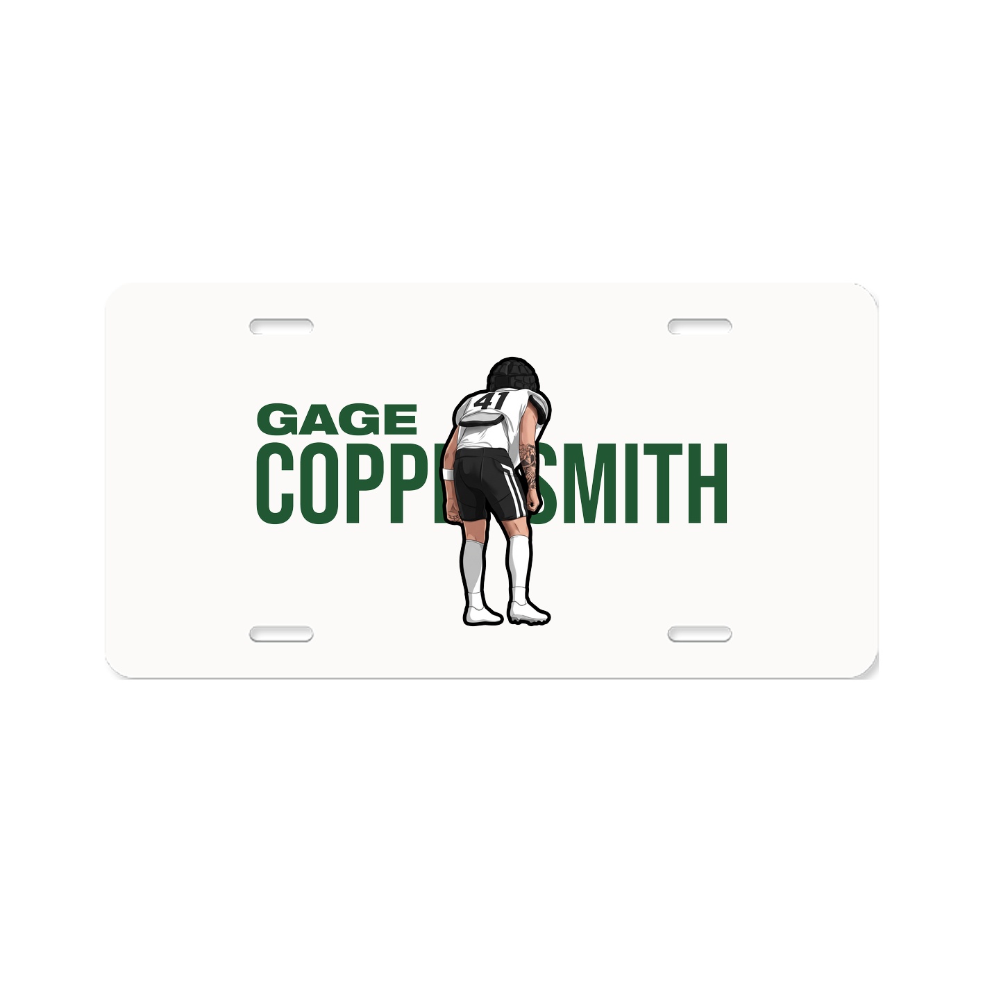 License Plate — Player Name in Classic