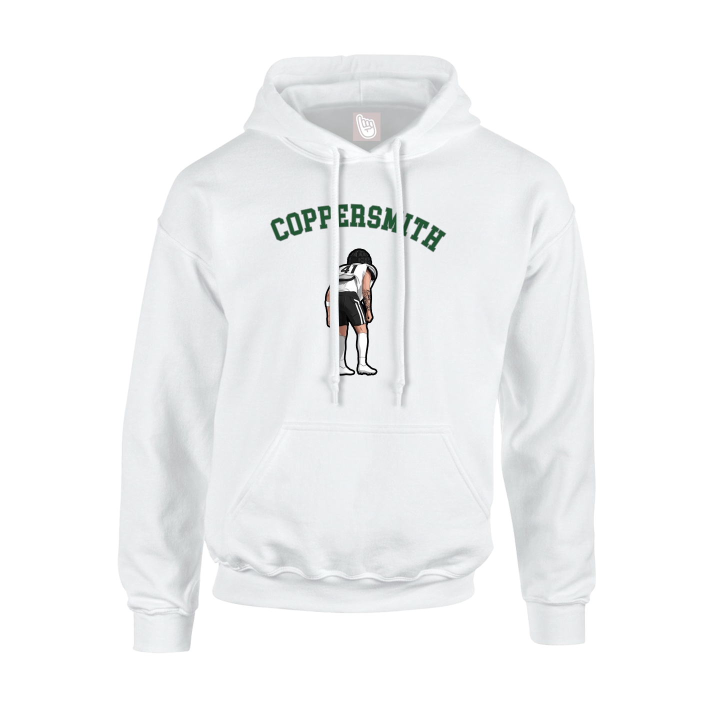 Hoodie — Shirsey Arch in White