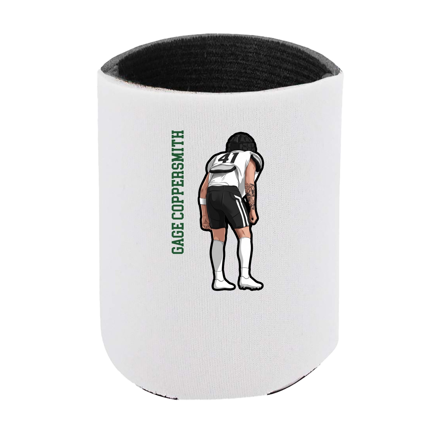 Can Holder — Name Vertical in White