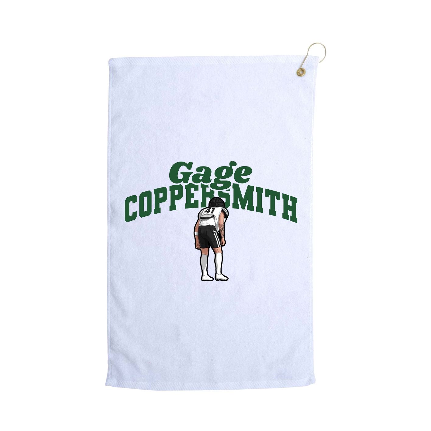 Golf Towel — Signature Arch in White