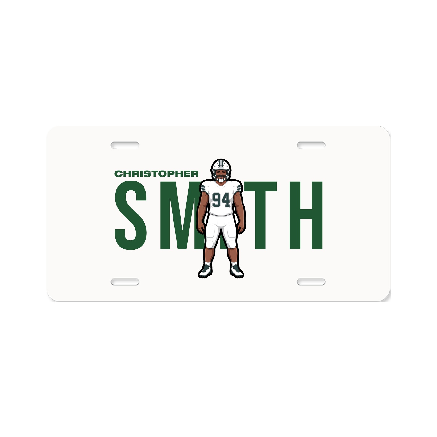 License Plate — Player Name in Classic