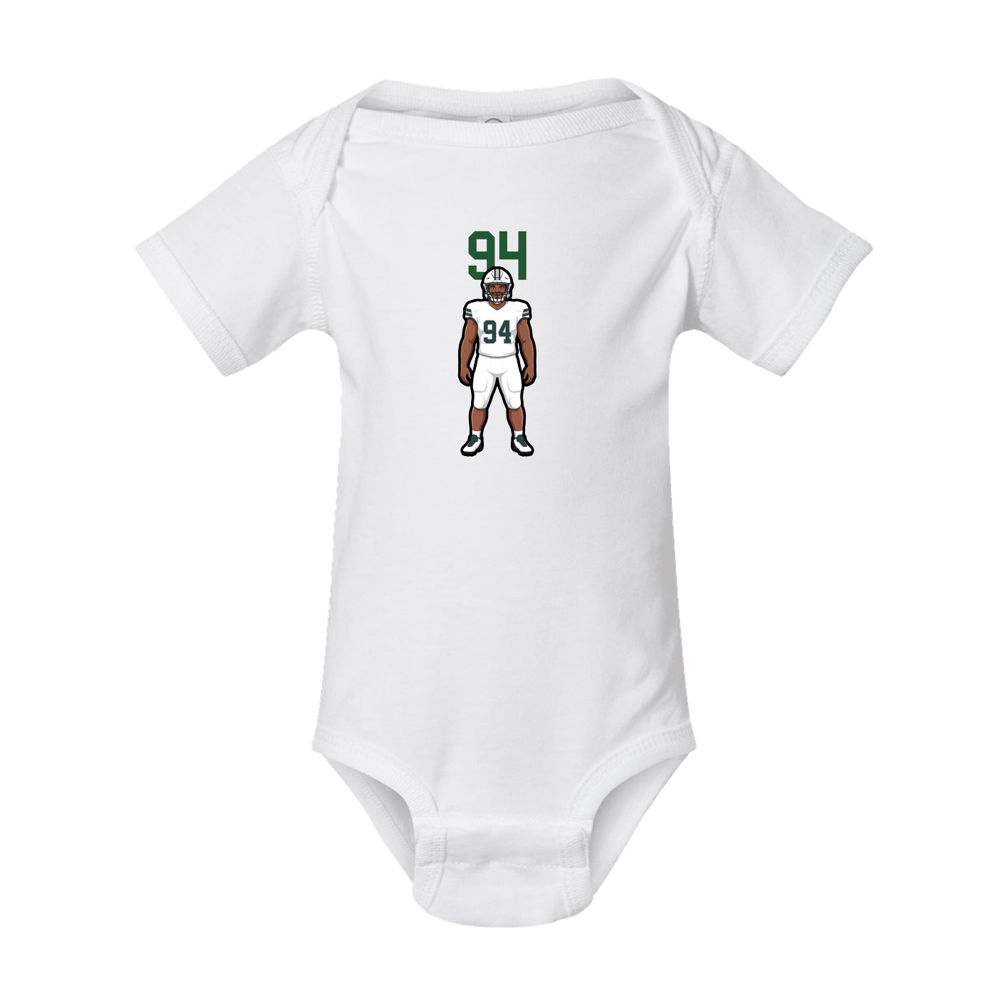 Baby Onesie — Number Top in White