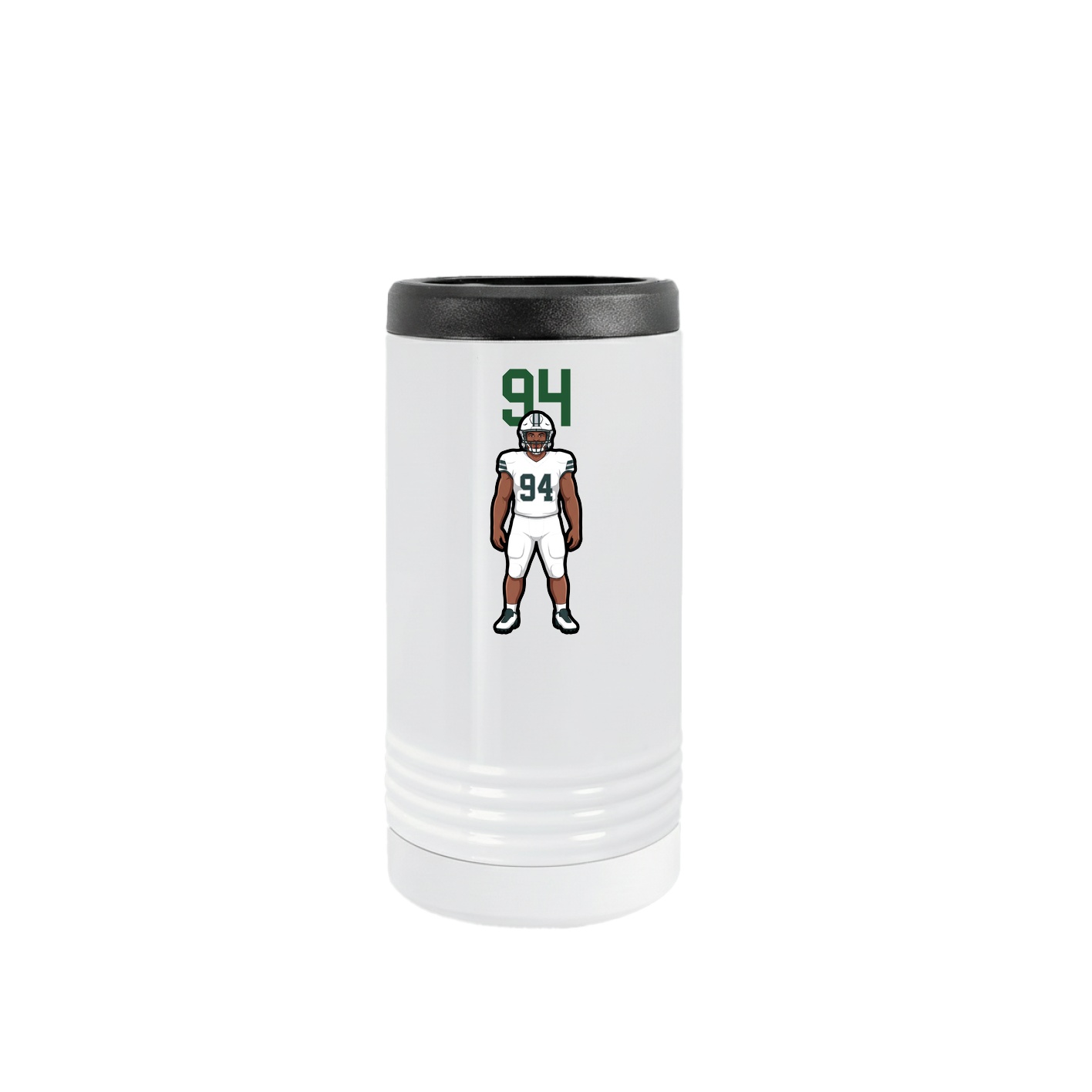 Slim Beverage Holder — Number Top in White