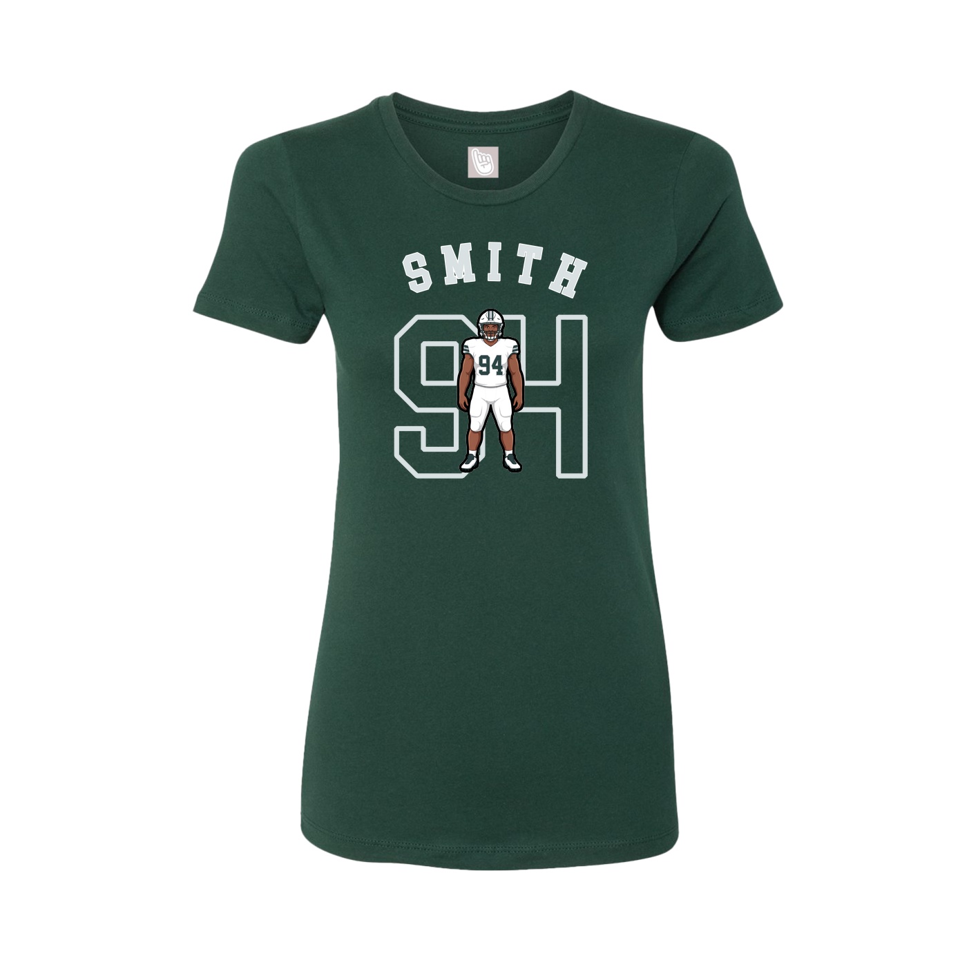 Fitted Women's Tee — Shirsey Arch in Green