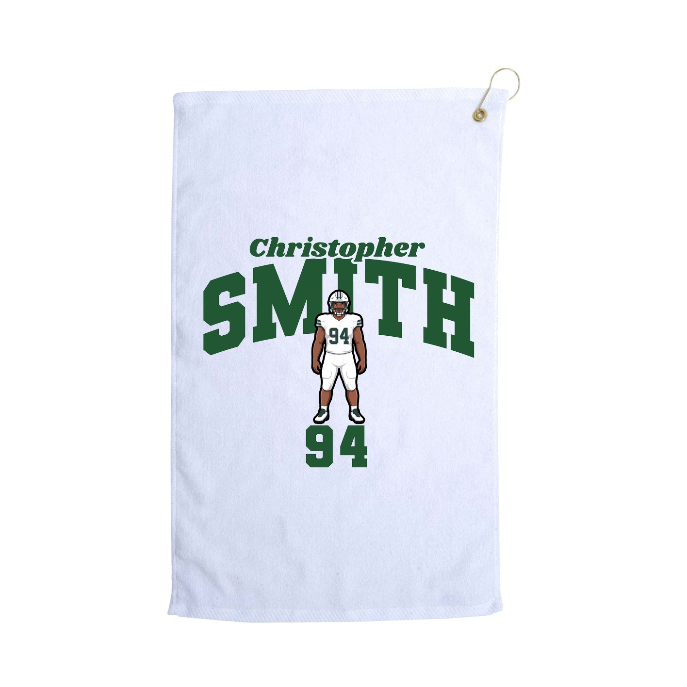 Golf Towel — Signature Arch in White