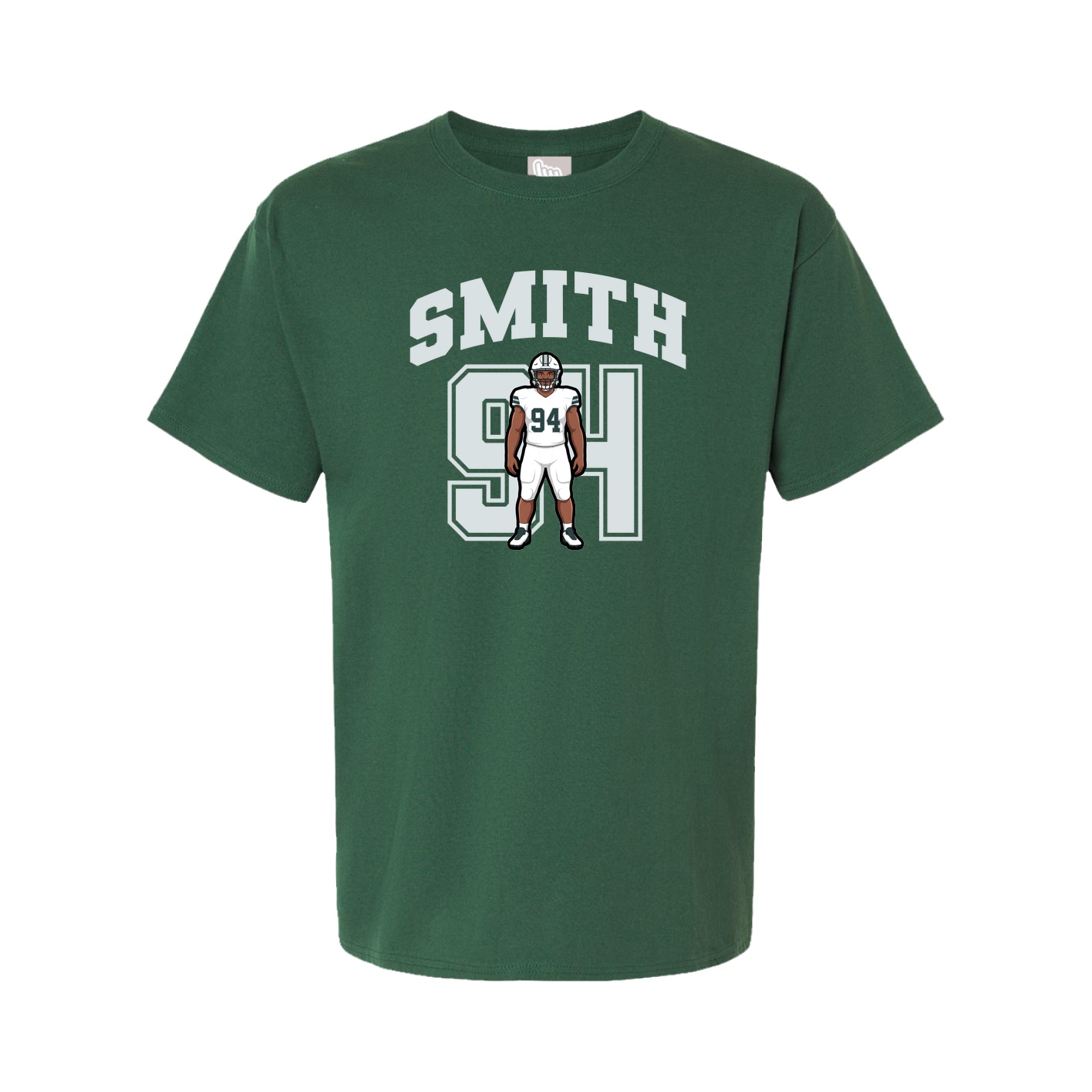 Youth Tee — Number in Green