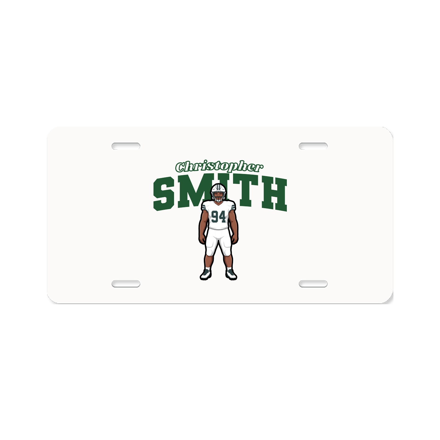 License Plate — Name Arch in Classic