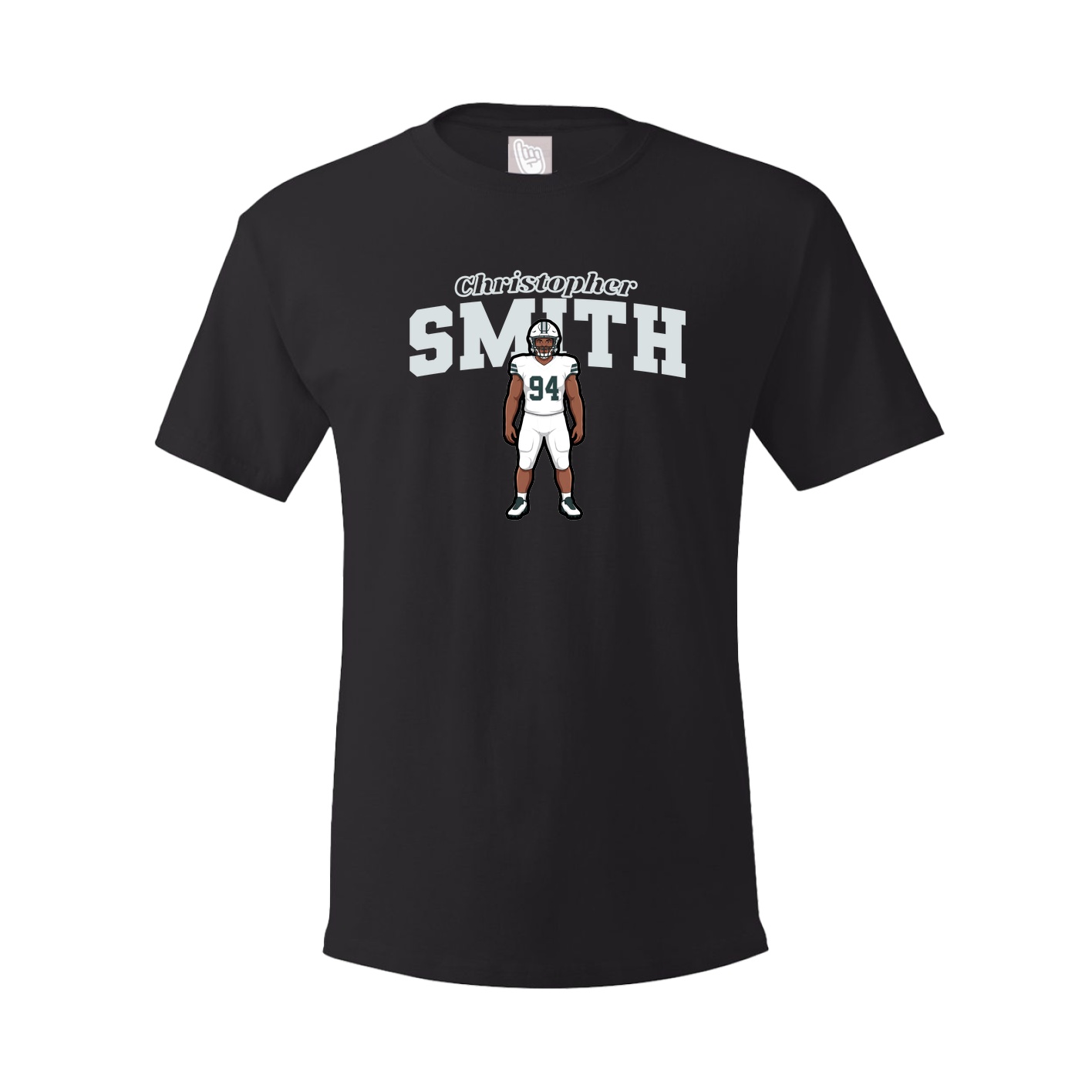 Youth Tee — Name Arch in Black