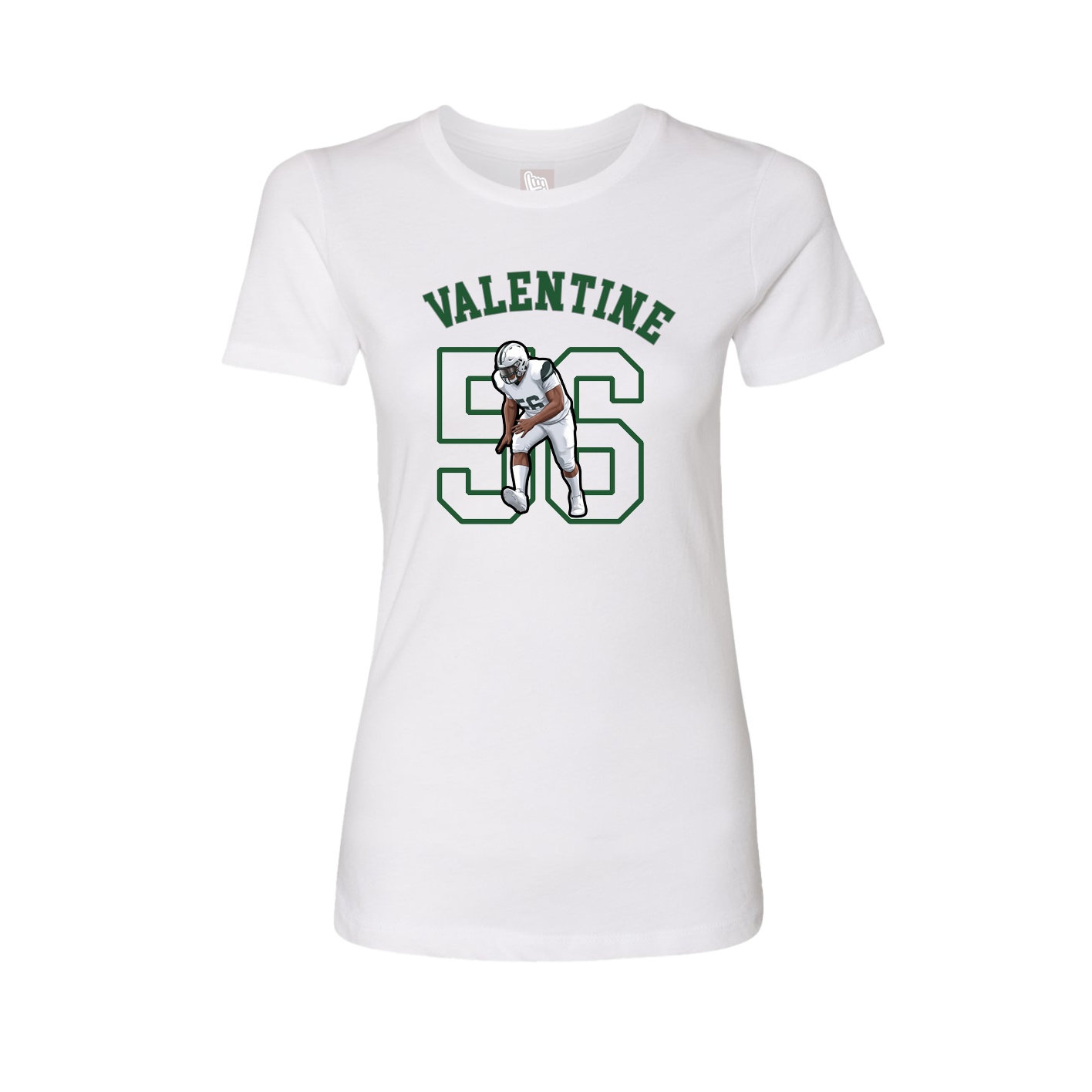 Fitted Women's Tee — Shirsey Arch in White