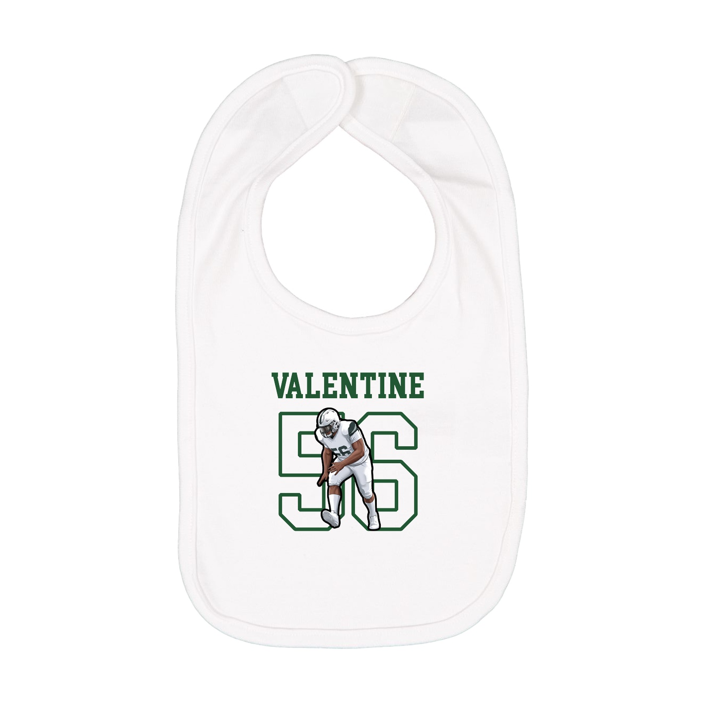 Infant Bib — Shirsey in White