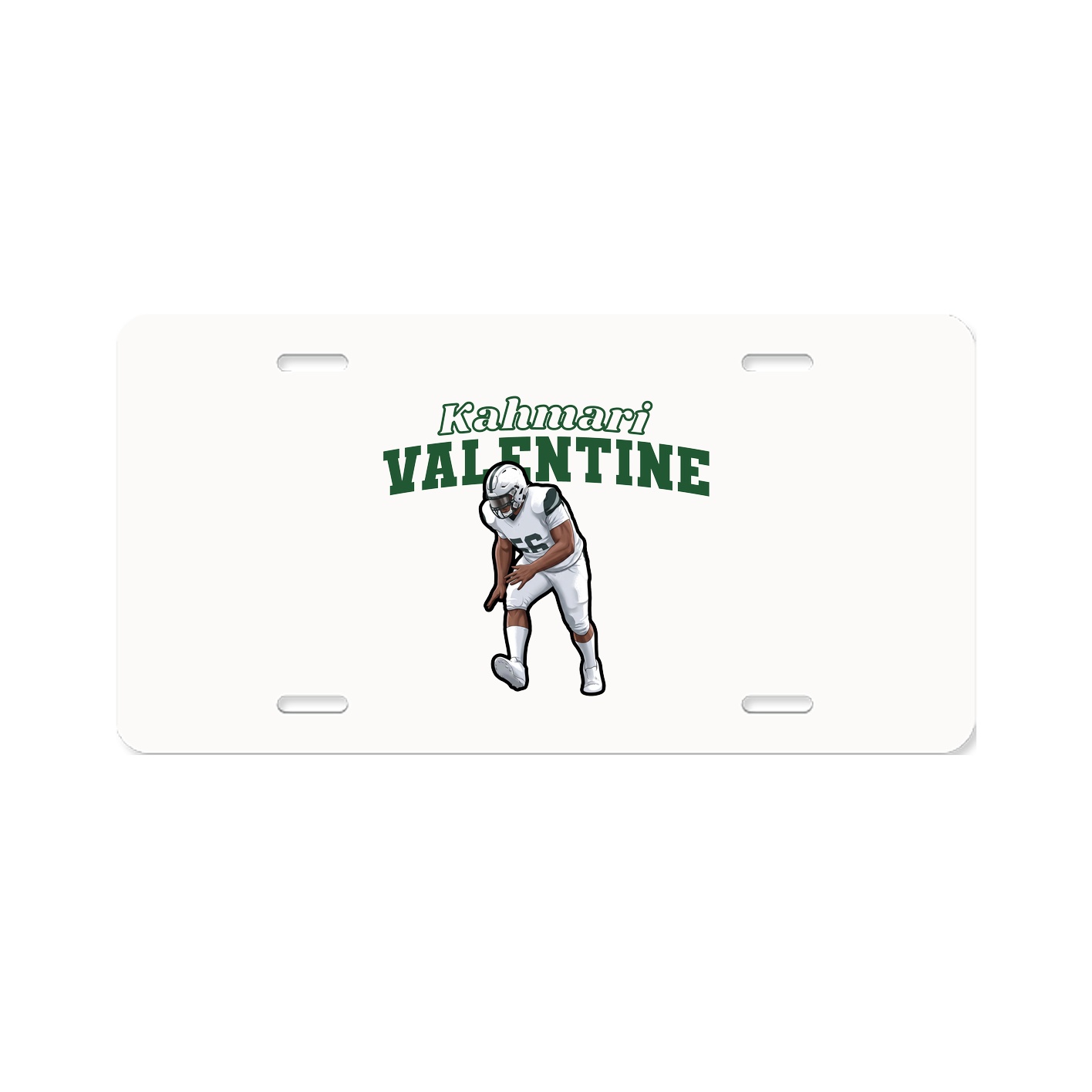 License Plate — Name Arch in Classic