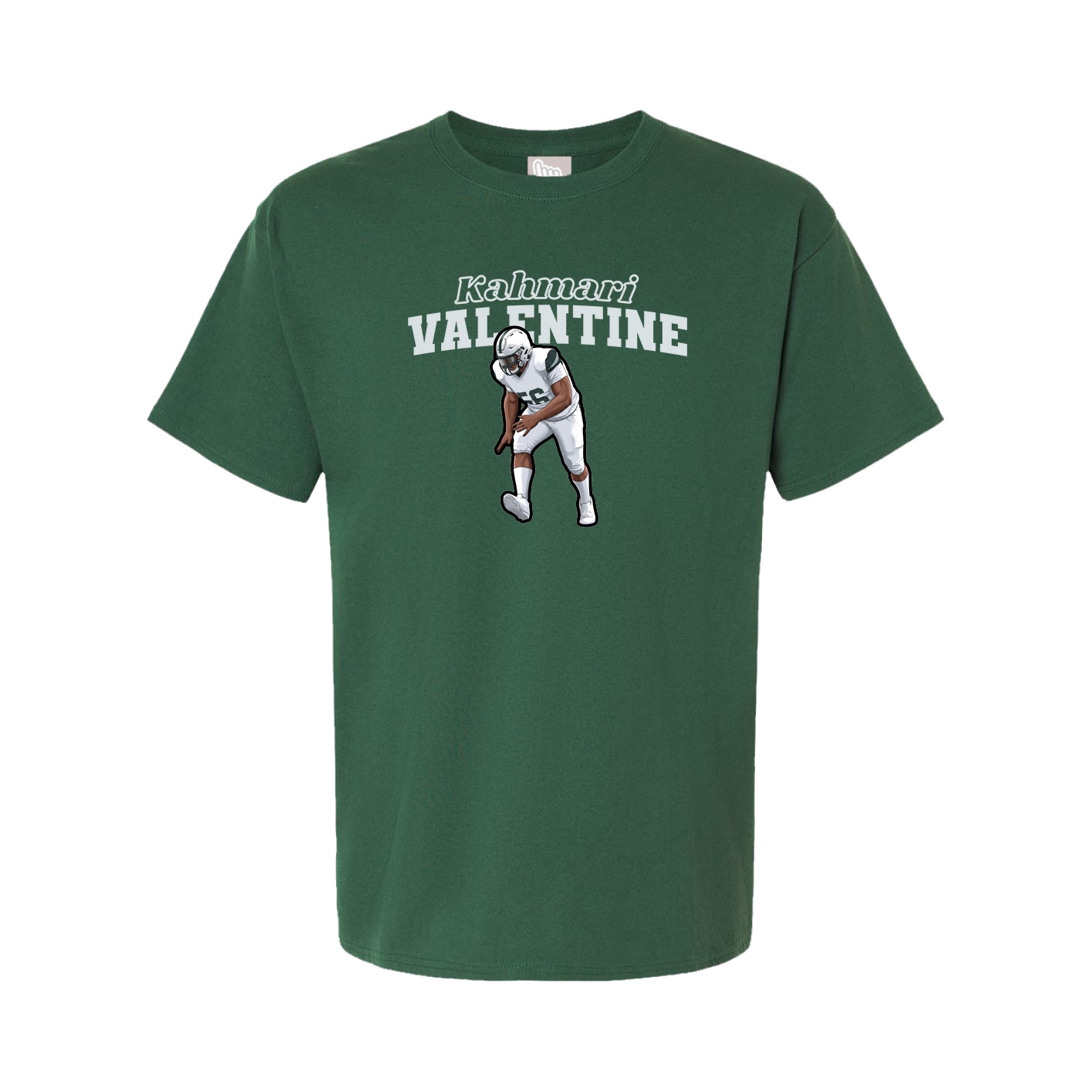 Youth Tee — Name Arch in Green