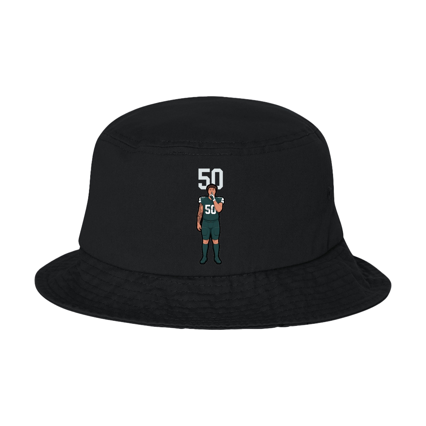 Bucket Cap — Number Top in Black
