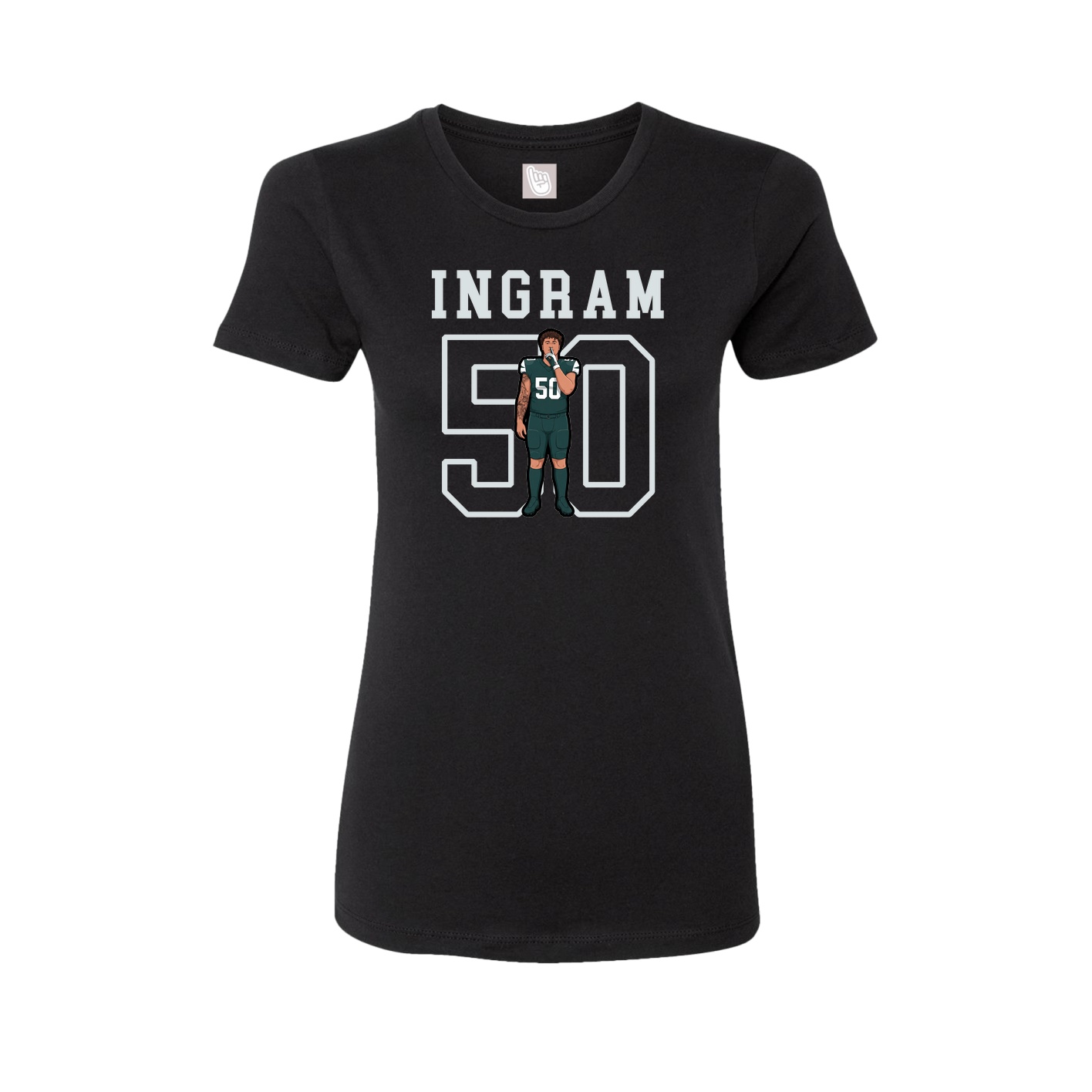Fitted Women's Tee — Shirsey in Black