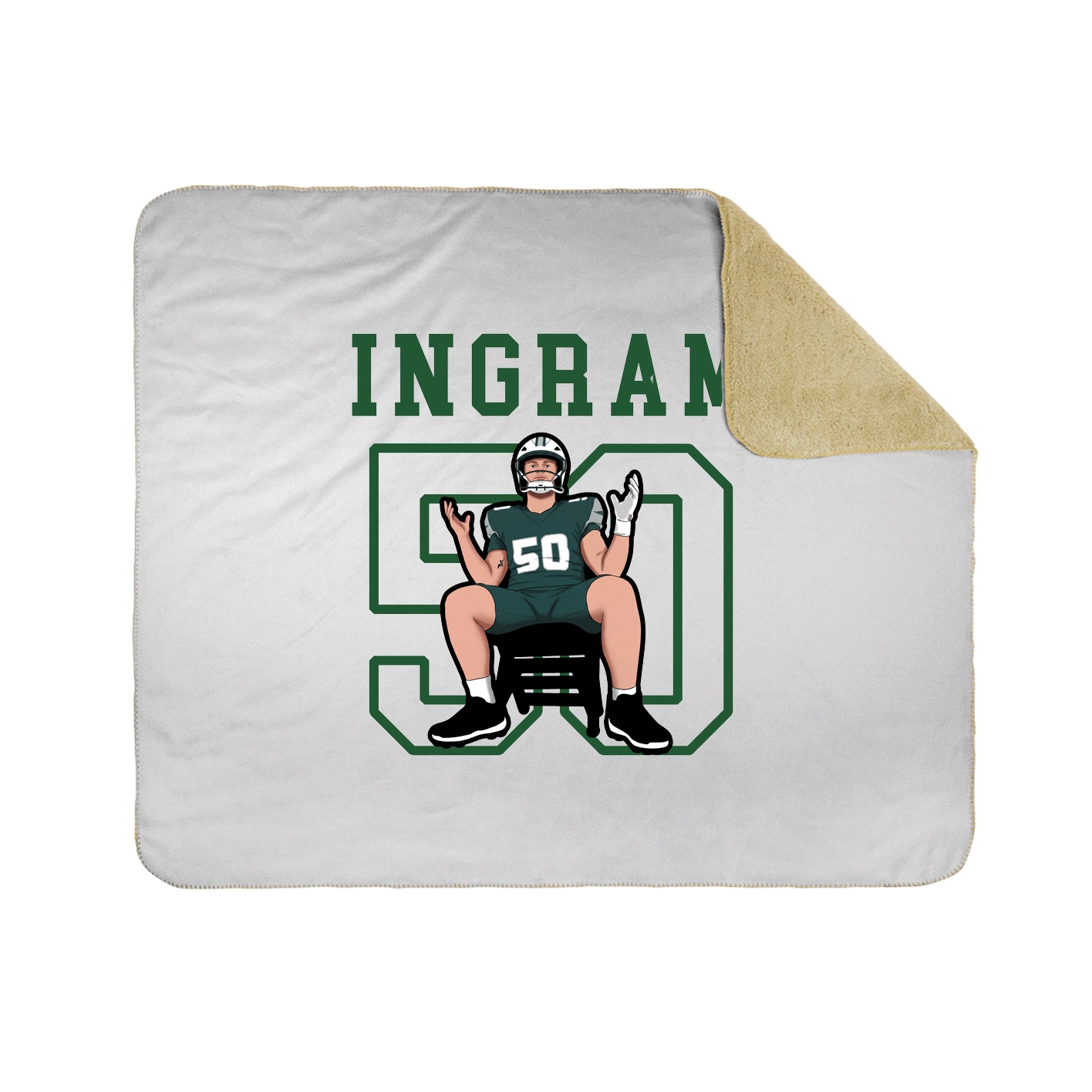 Throw Blanket — Shirsey in White