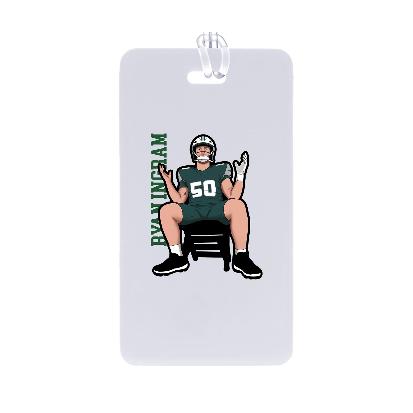 Bag Tag — Name Vertical in Classic