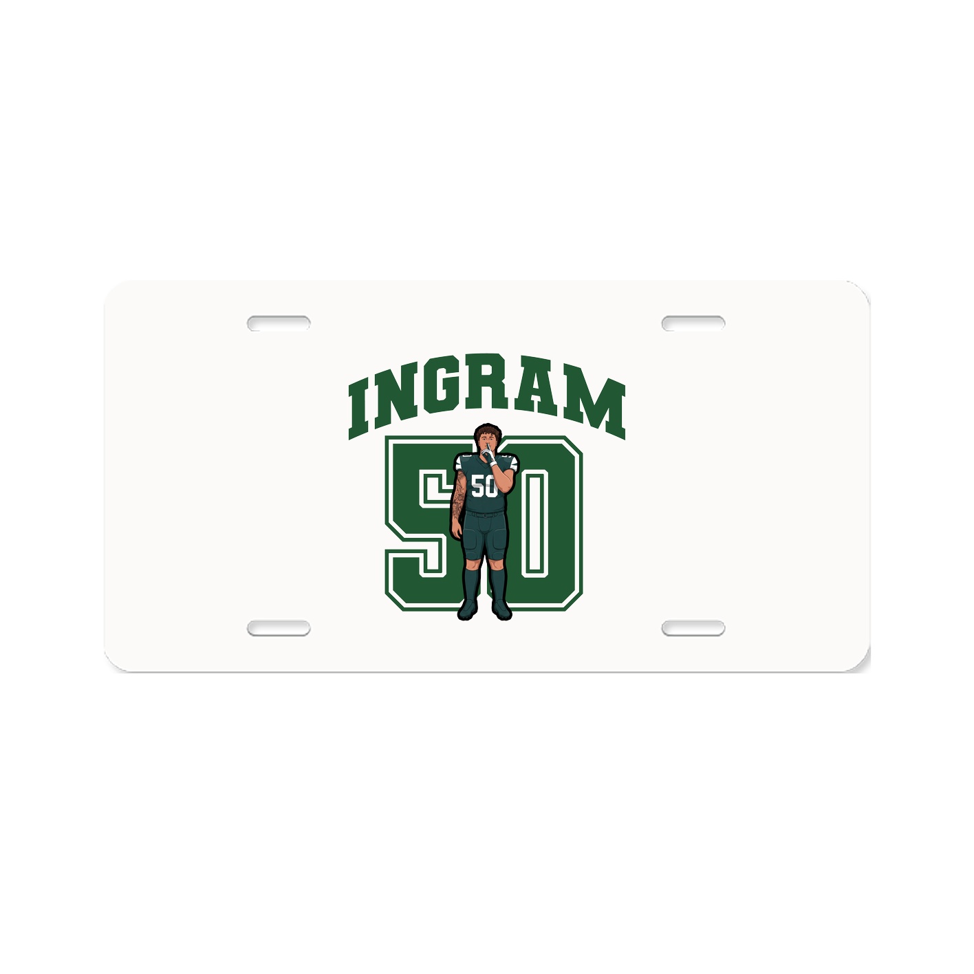 License Plate — Number in Classic