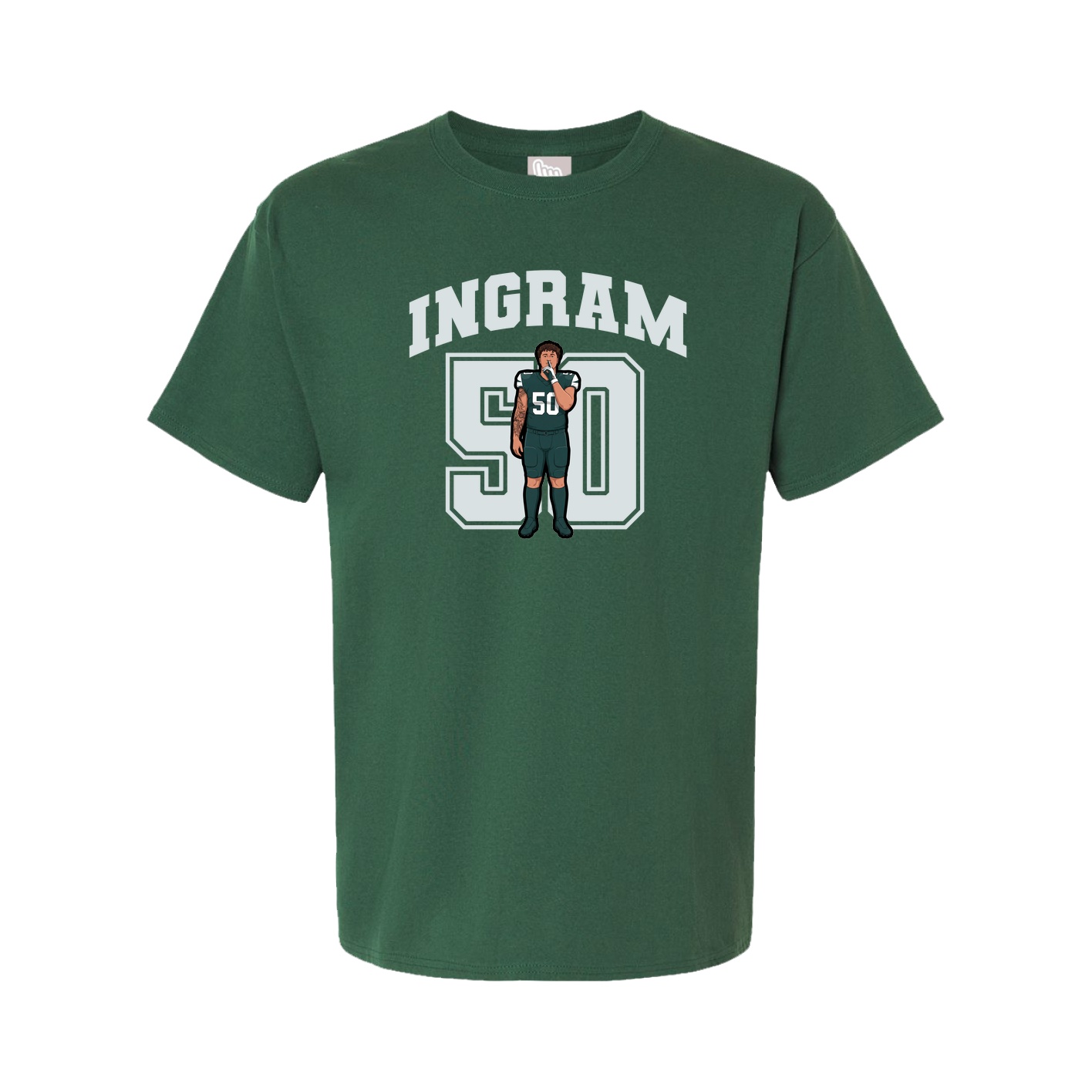 Youth Tee — Number in Green