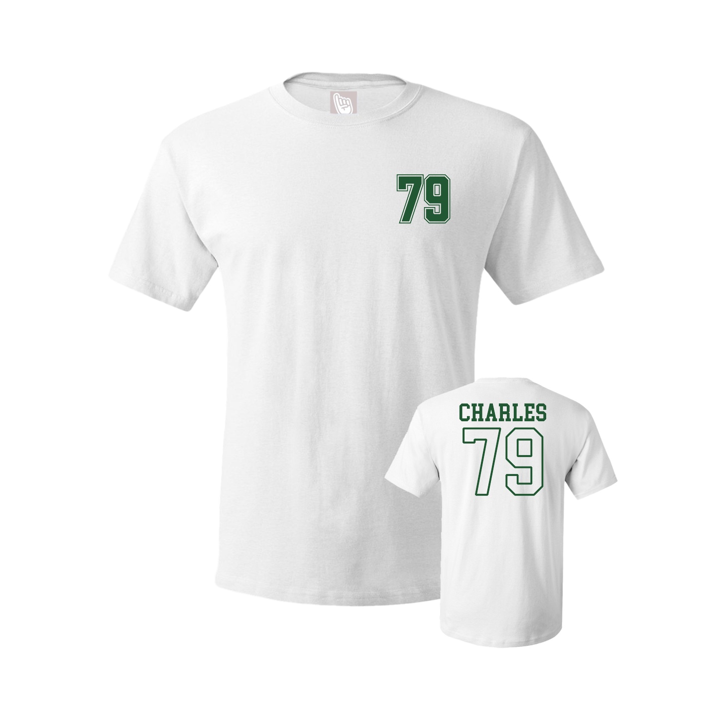 Youth Tee — Chest Back in White