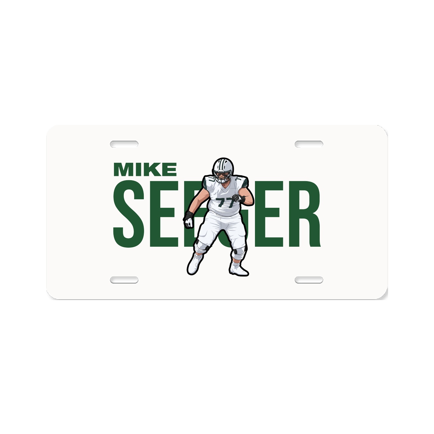 License Plate — Player Name in Classic