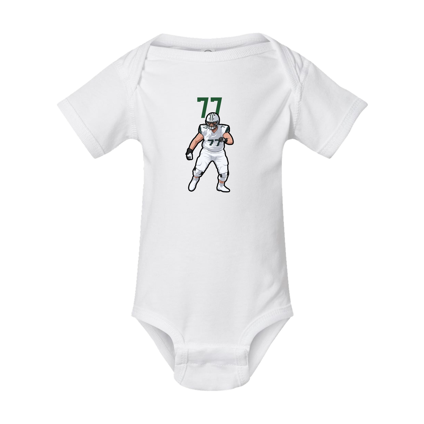 Baby Onesie — Number Top in White