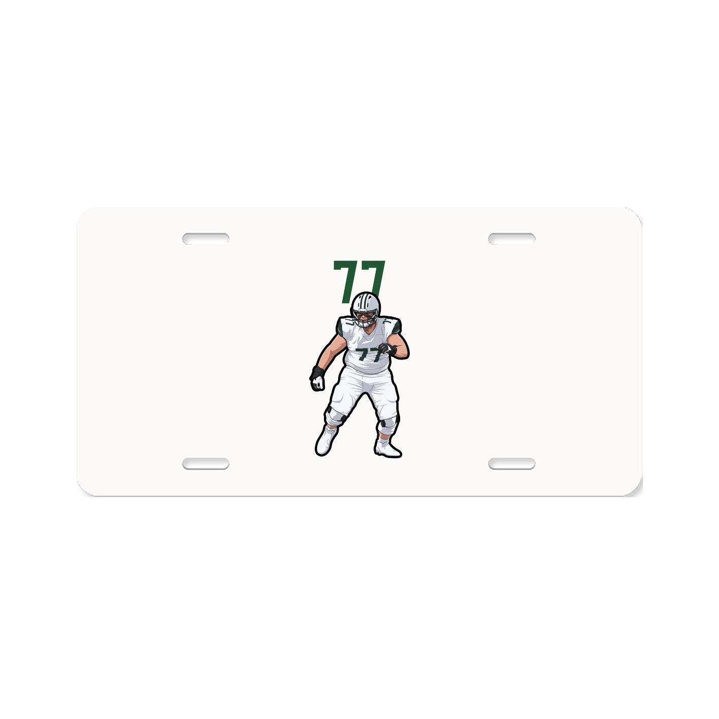 License Plate — Number Top in Classic
