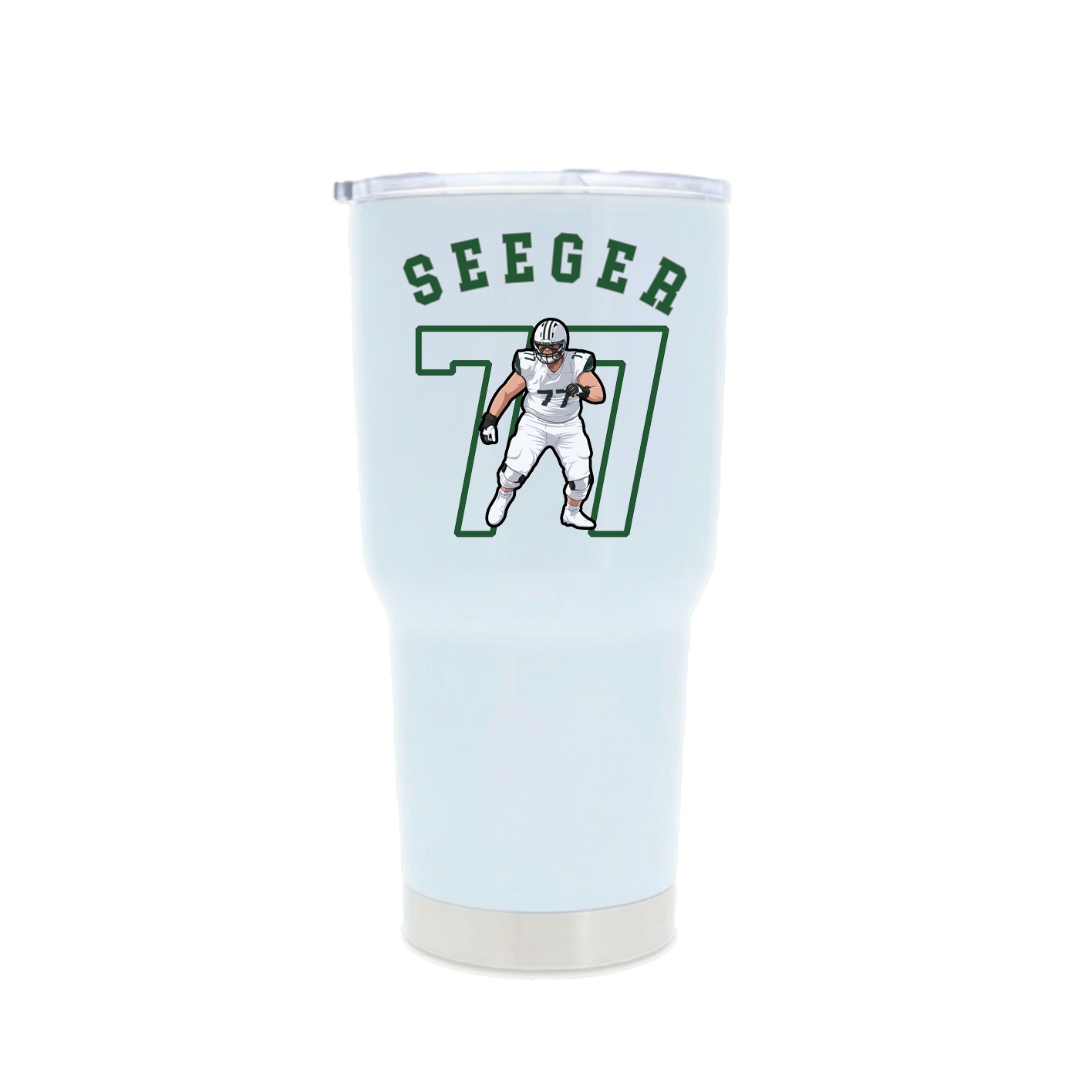 30oz Stainless Steel Tumbler — Shirsey Arch in White