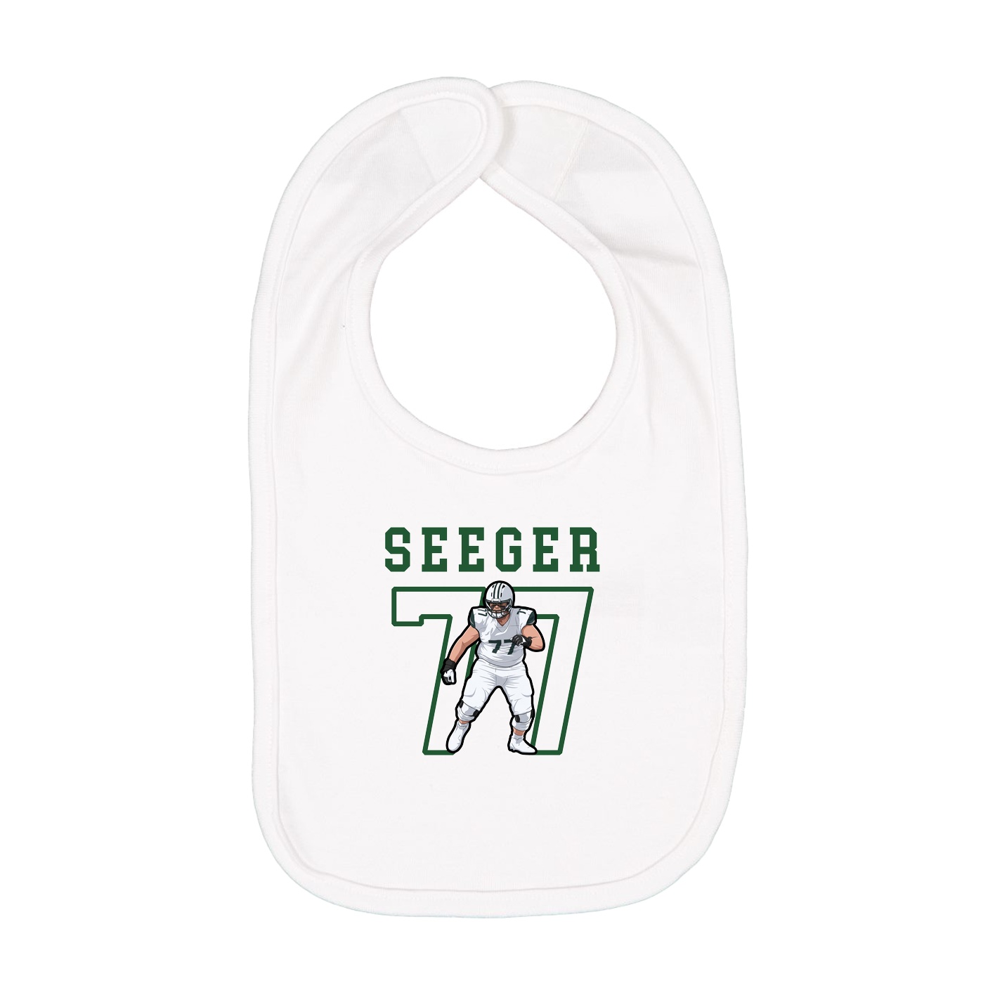 Infant Bib — Shirsey in White