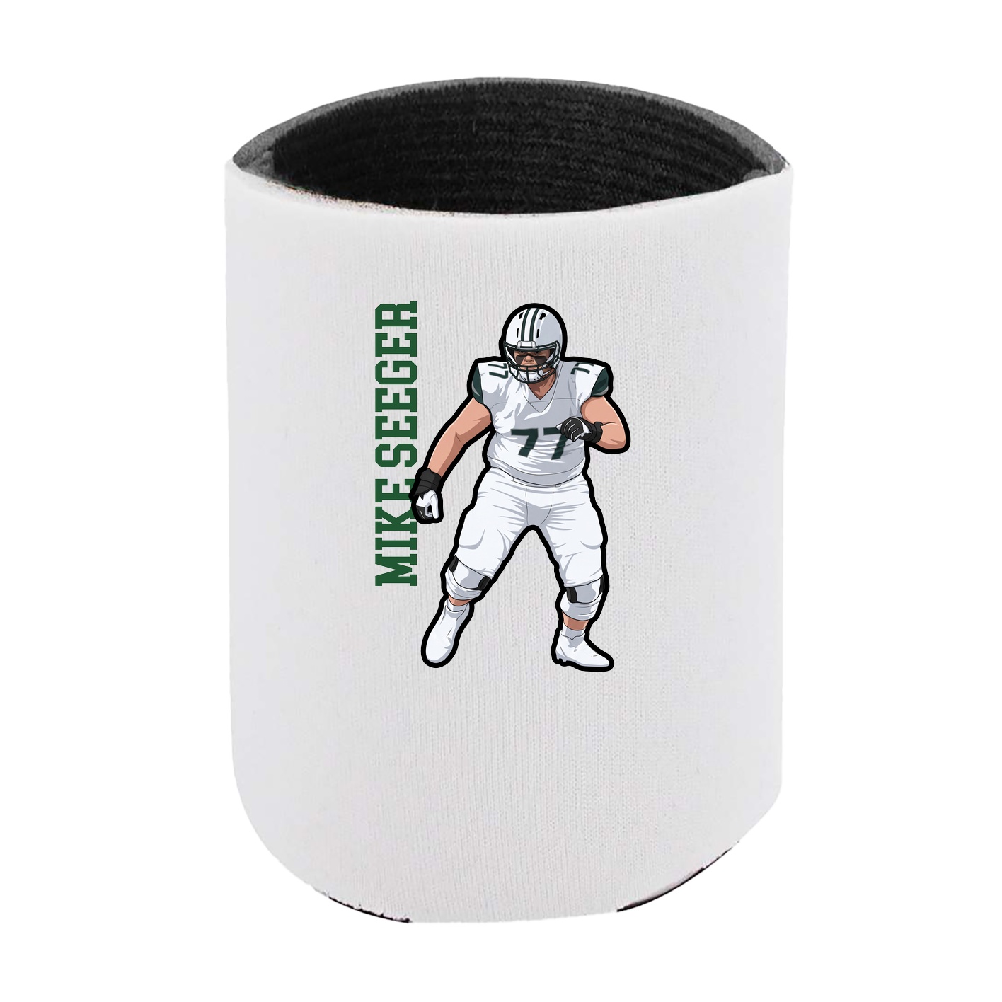 Can Holder — Name Vertical in White