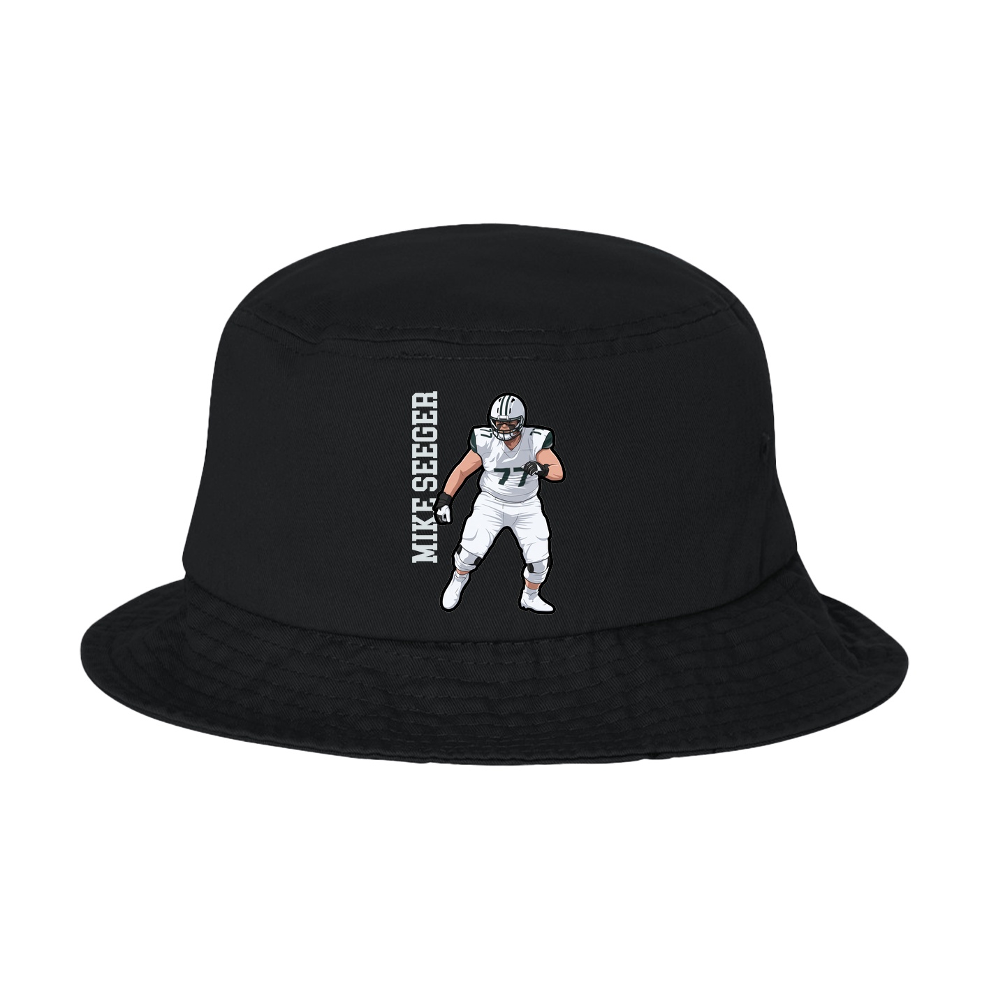 Bucket Cap — Name Vertical in Black