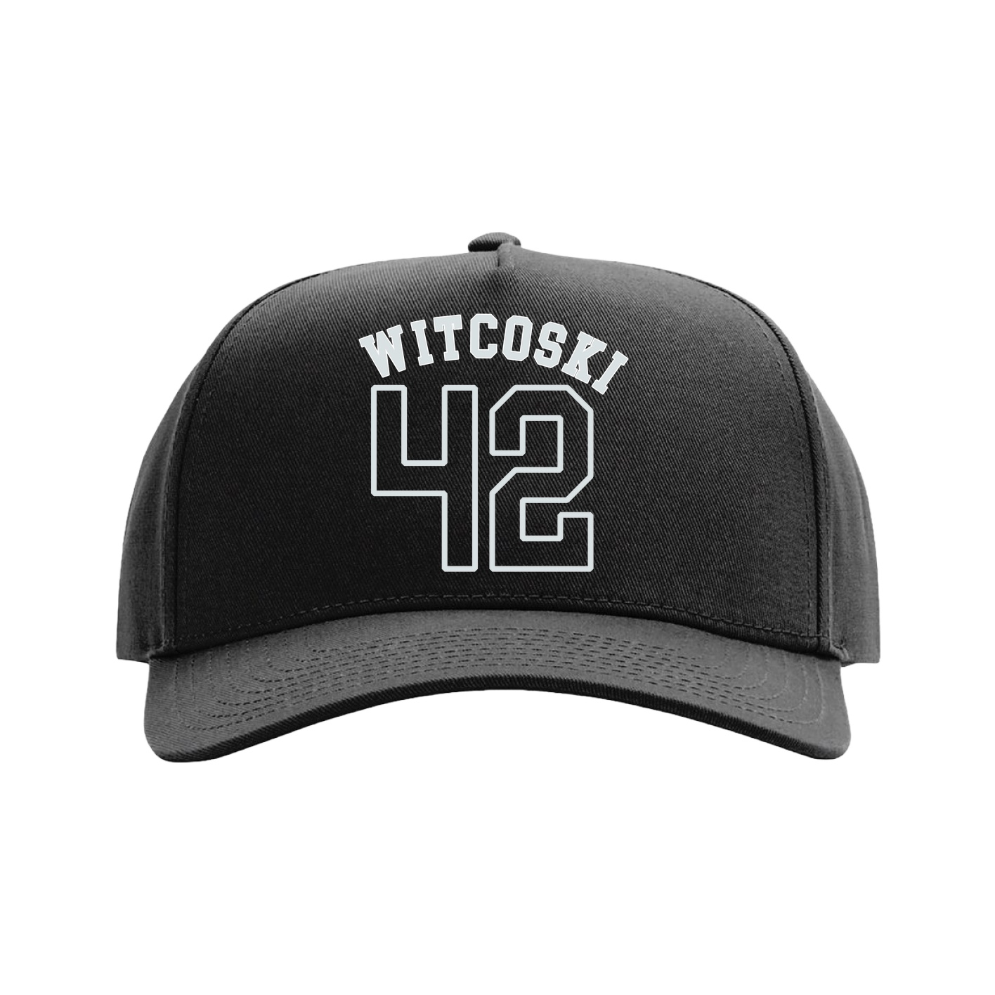 Full Fabric Five-Panel Champ Cap — Shirsey Arch in Black