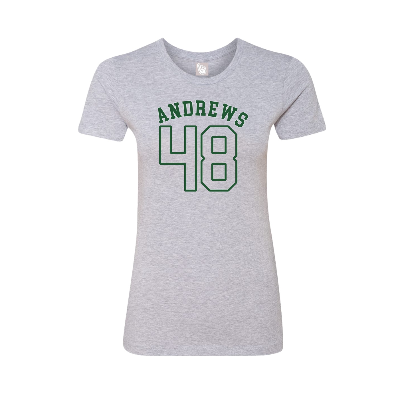 Fitted Women's Tee — Shirsey Arch in Grey