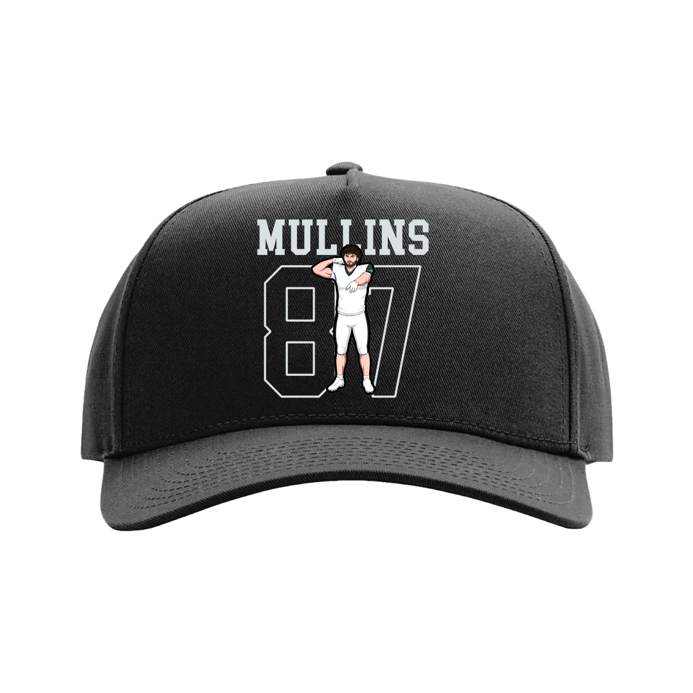 Full Fabric Five-Panel Champ Cap — Shirsey in Black