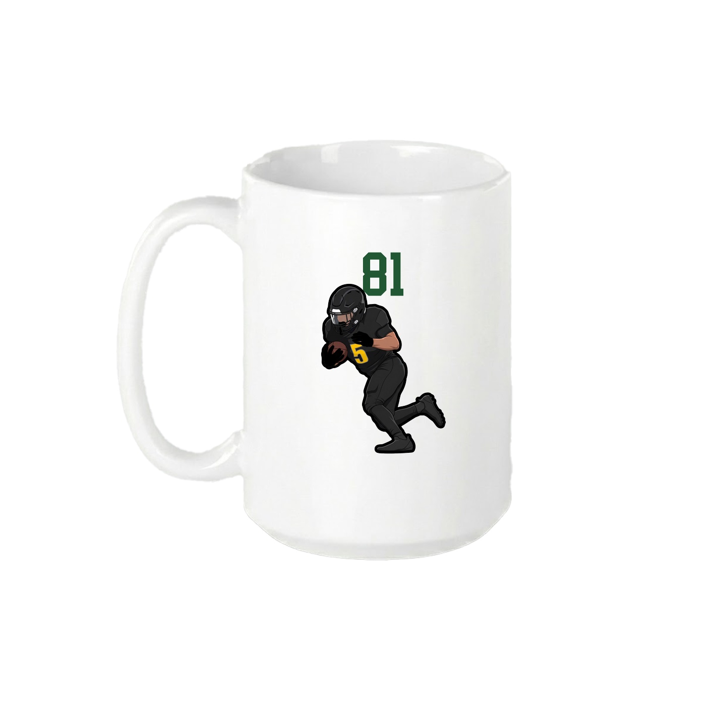 15oz Coffee Mug — Number Top in White