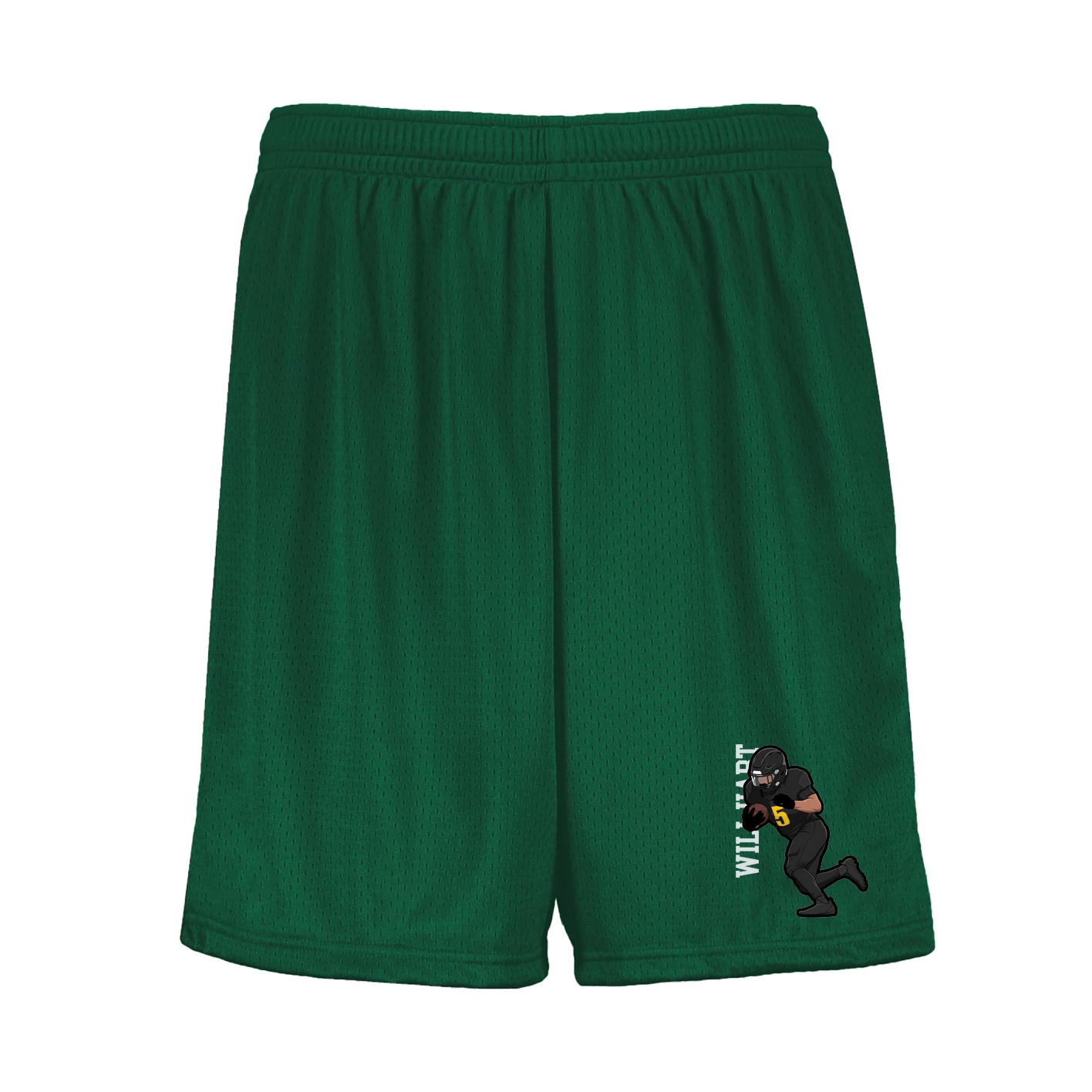 Shorts — Name Vertical in Green