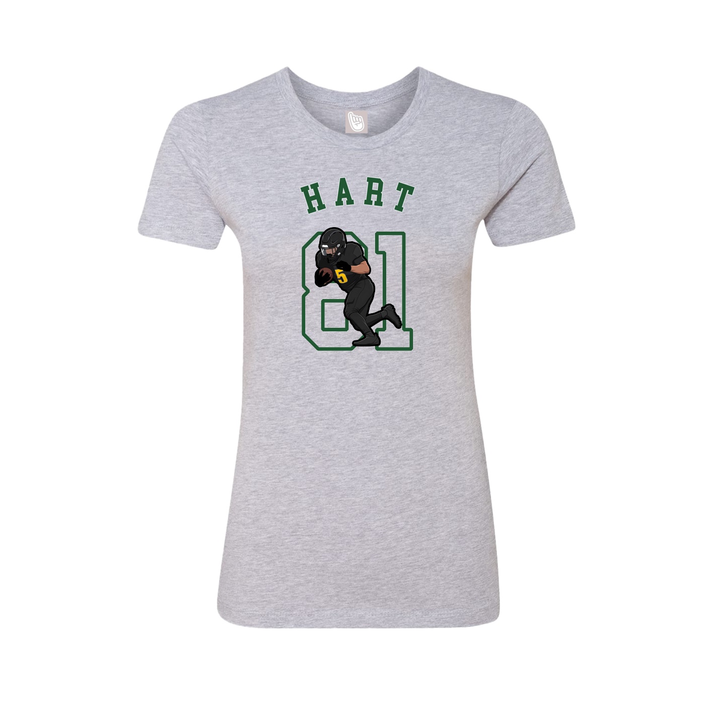 Fitted Women's Tee — Shirsey Arch in Grey