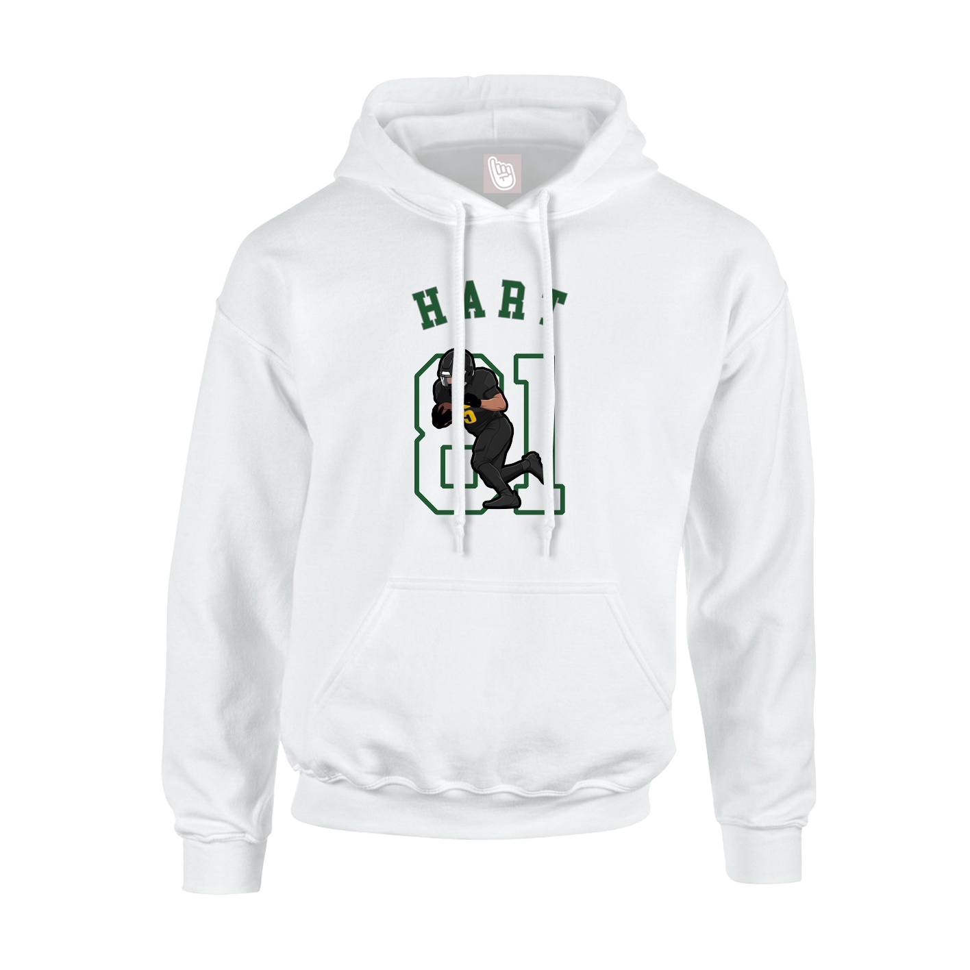 Youth Hoodie — Shirsey Arch in White