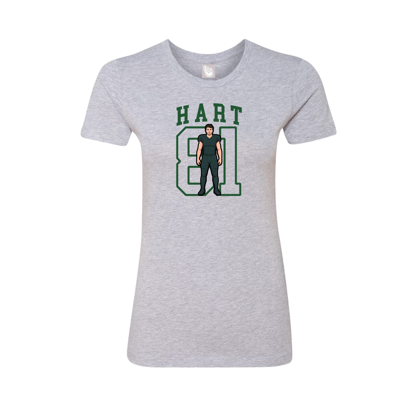Fitted Women's Tee — Shirsey in Grey