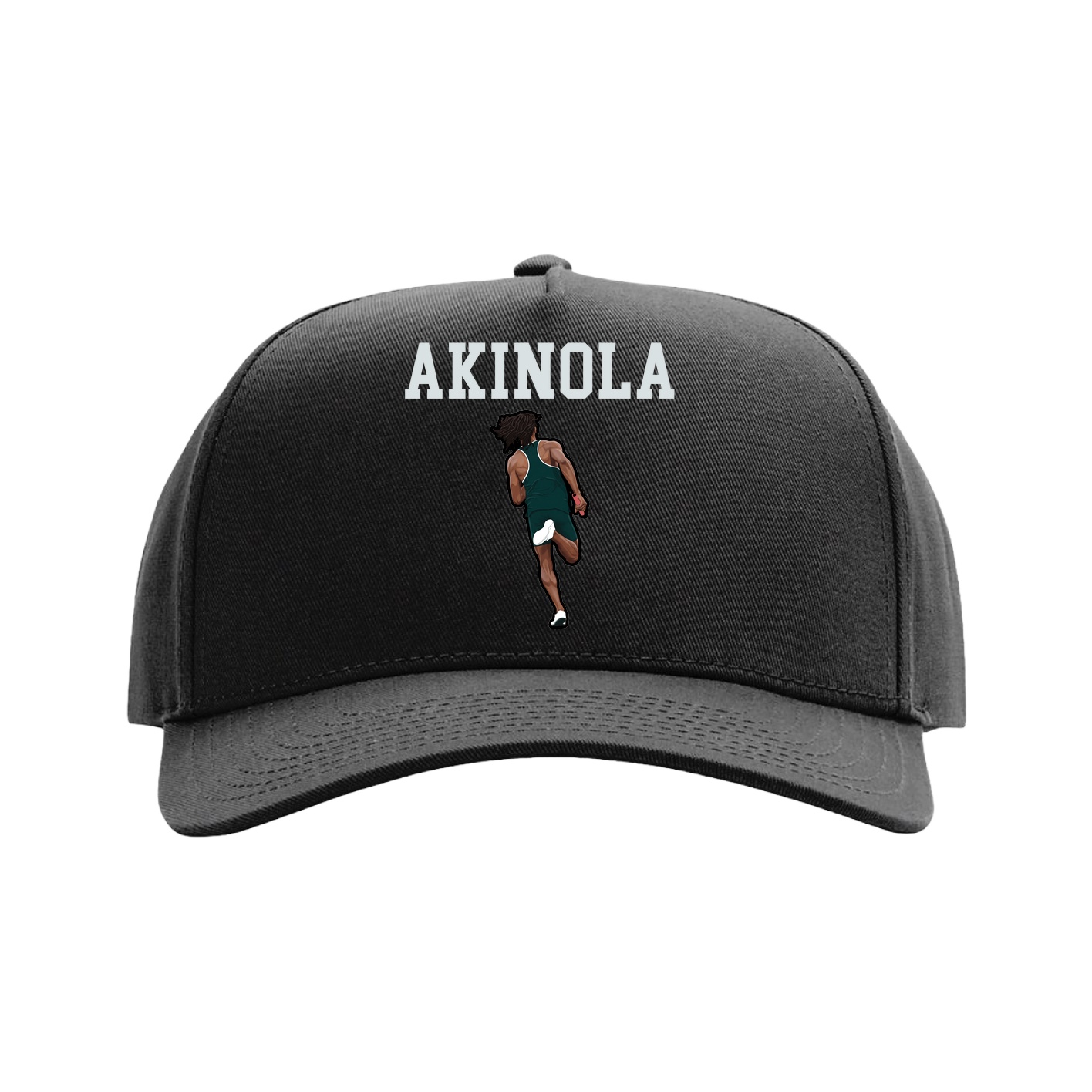 Full Fabric Five-Panel Champ Cap — Shirsey in Black