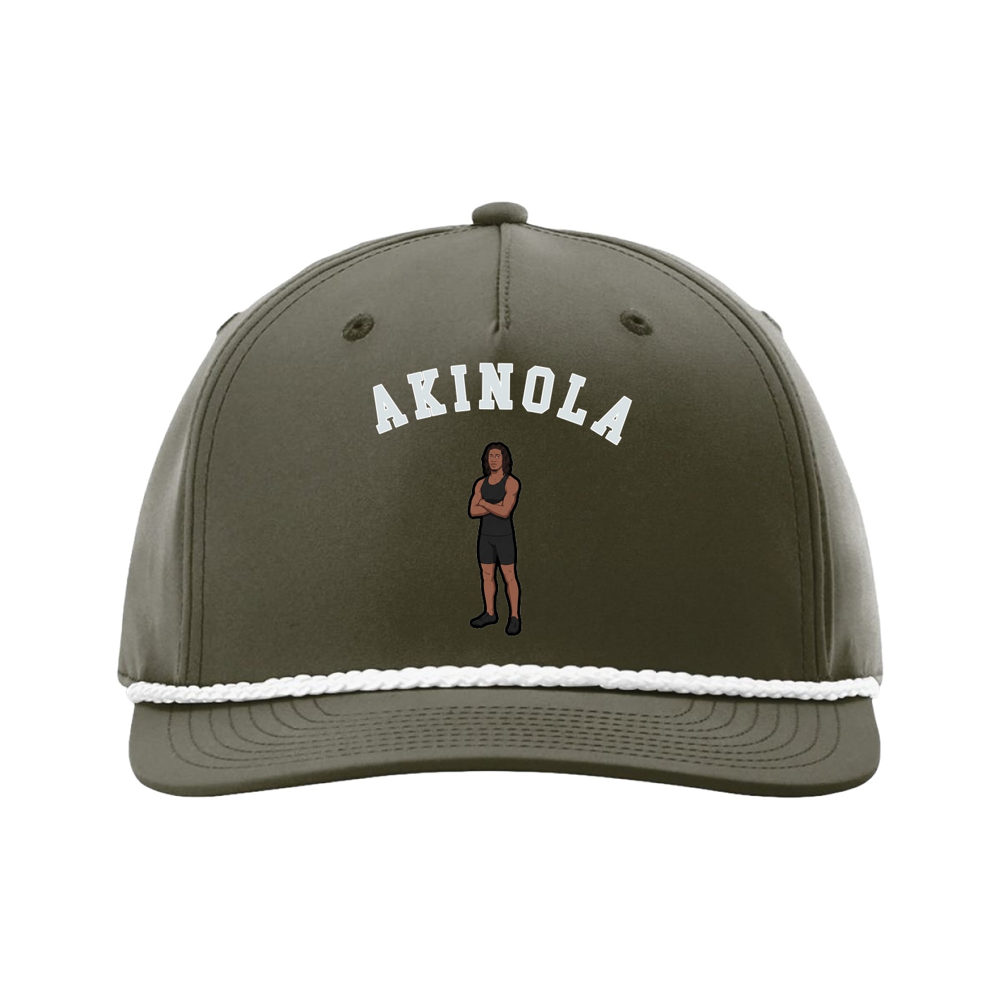 Five-Panel Classic Rope Cap — Shirsey Arch in Green