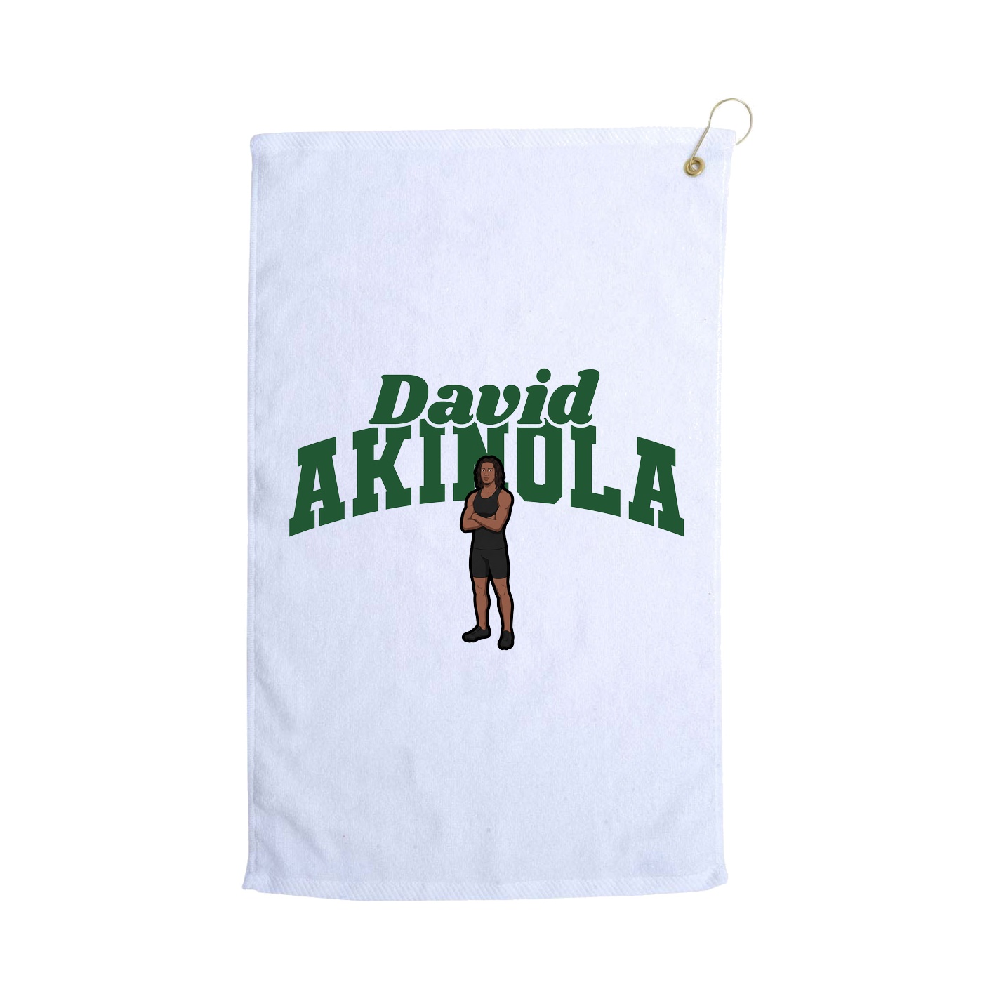 Golf Towel — Signature Arch in White