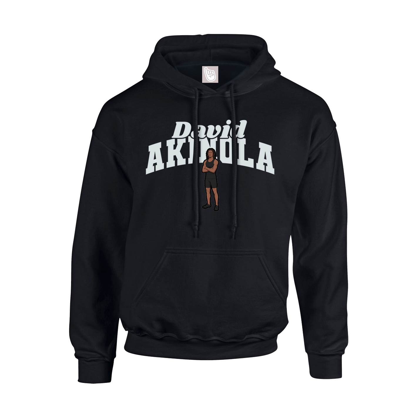 Youth Hoodie — Signature Arch in Black