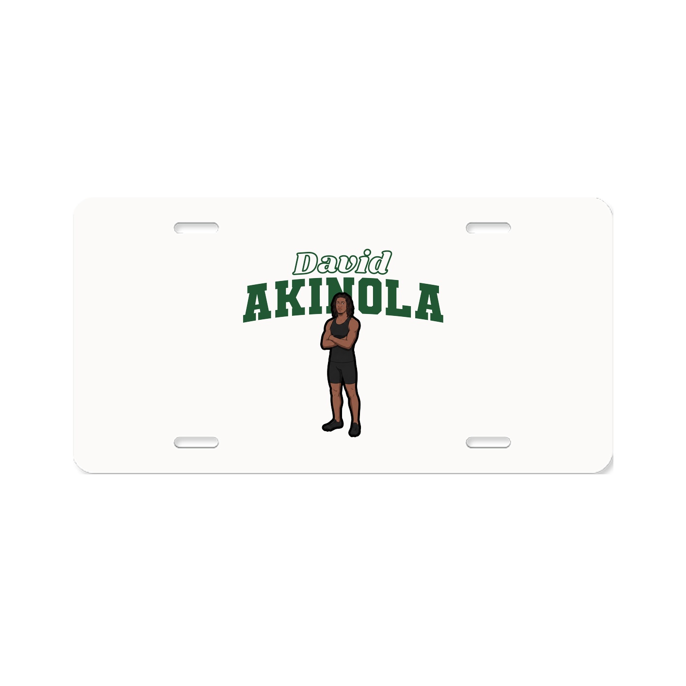 License Plate — Name Arch in Classic
