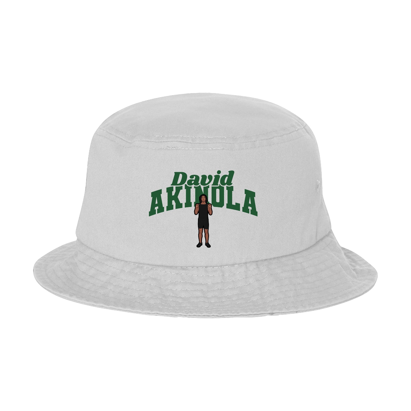 Bucket Cap — Signature Arch in White