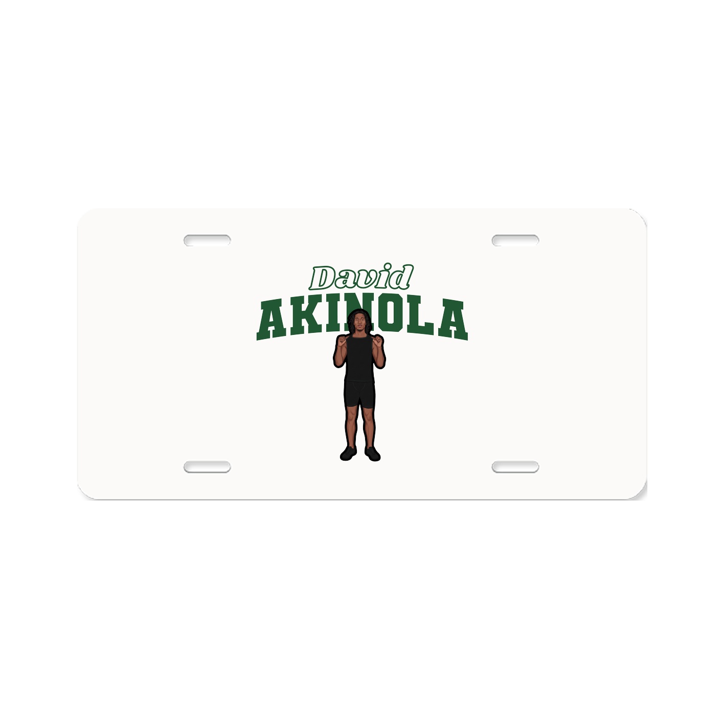 License Plate — Name Arch in Classic