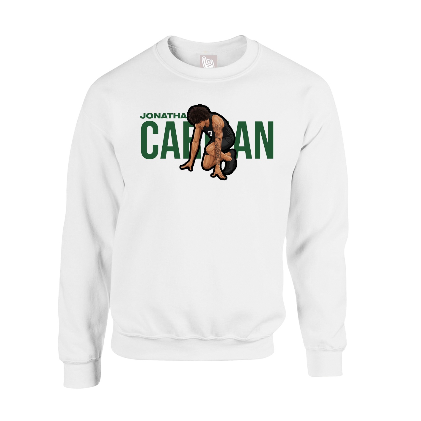 Fleece Crew — Player Name in White