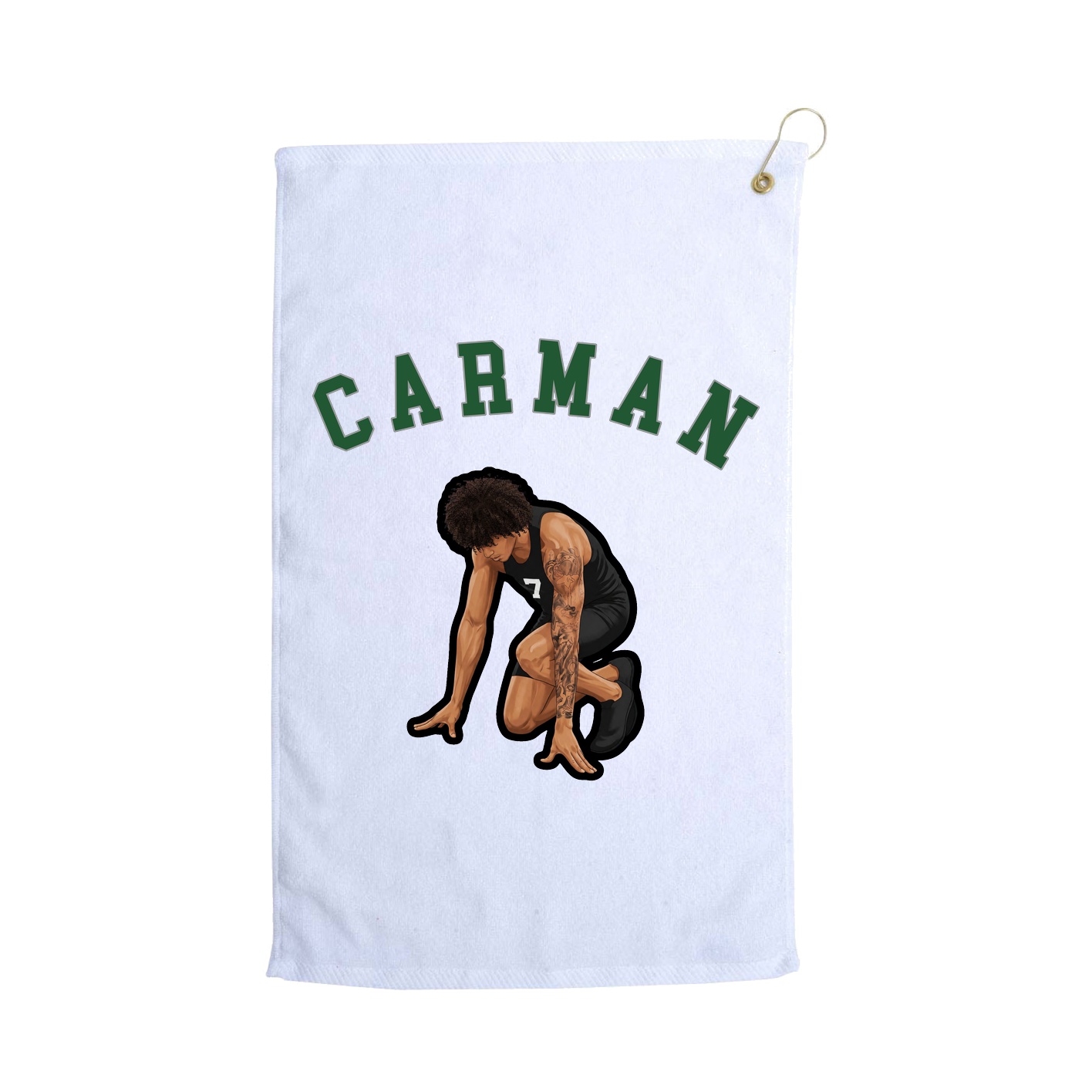 Golf Towel — Shirsey Arch in White