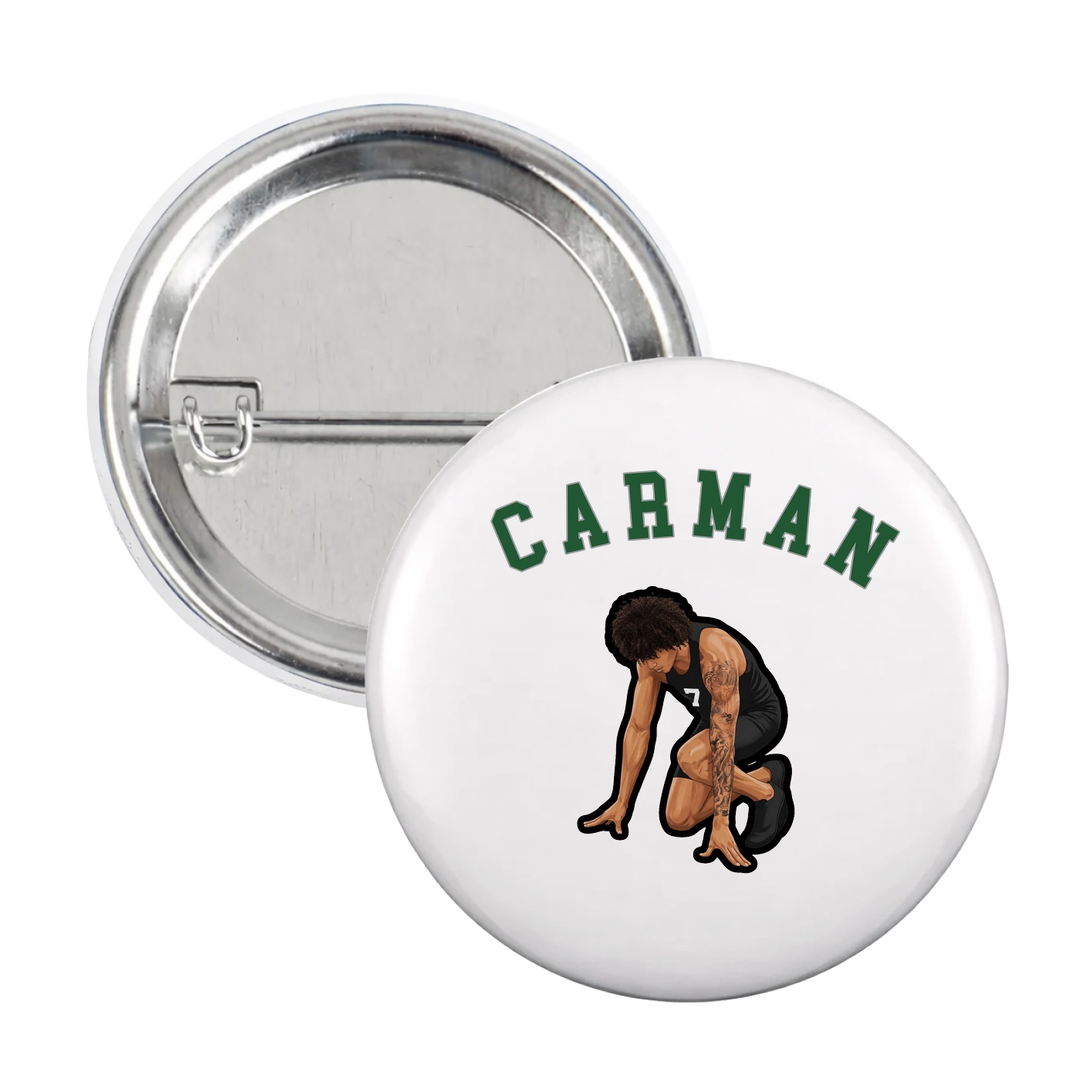 Game Day Button — Shirsey Arch in White