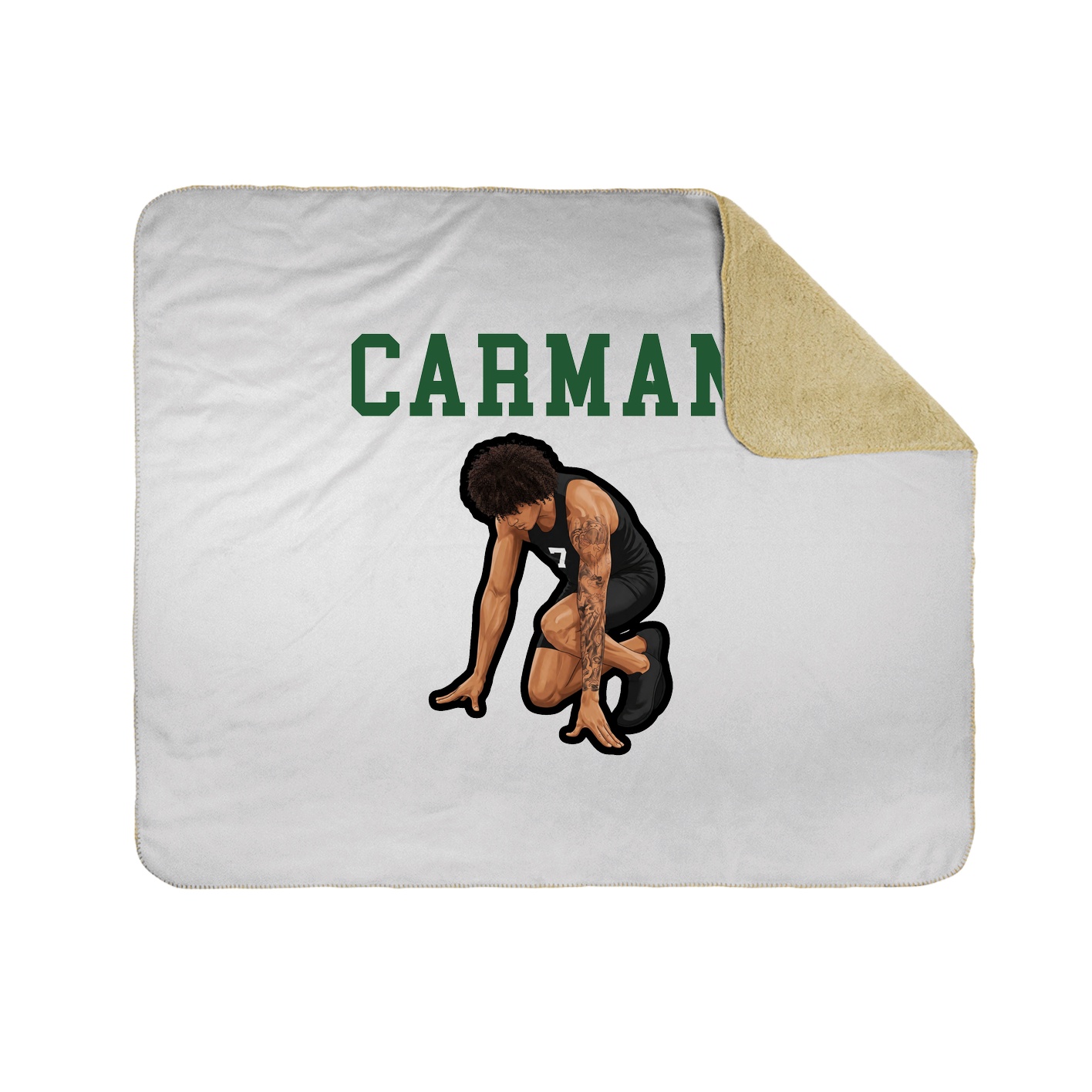 Throw Blanket — Shirsey in White
