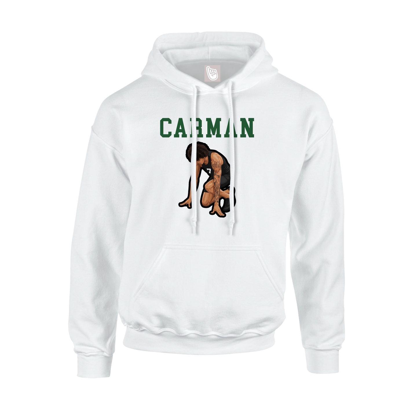 Youth Hoodie — Shirsey in White